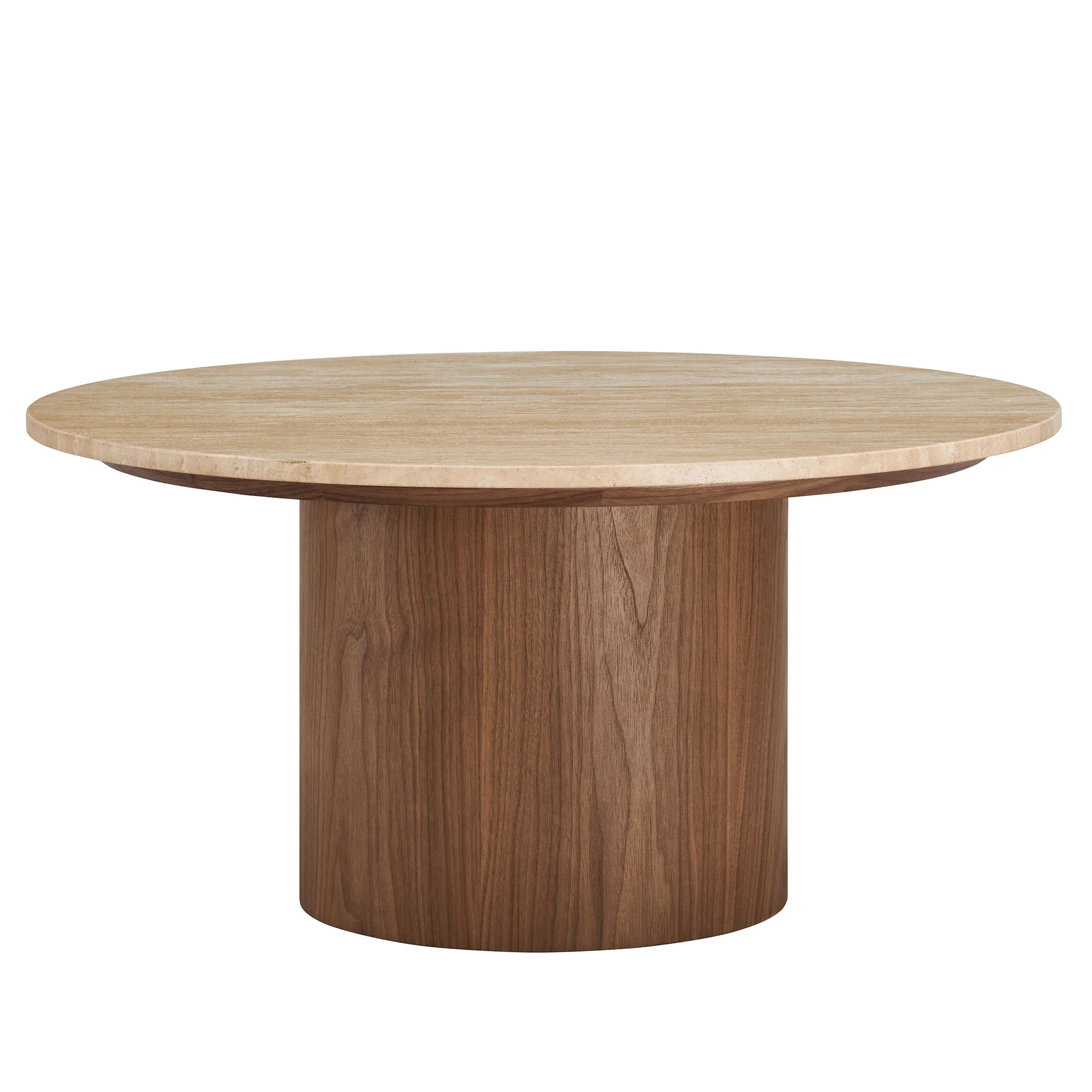 Kioni Round Travertine Coffee Table by Modway - Image 2