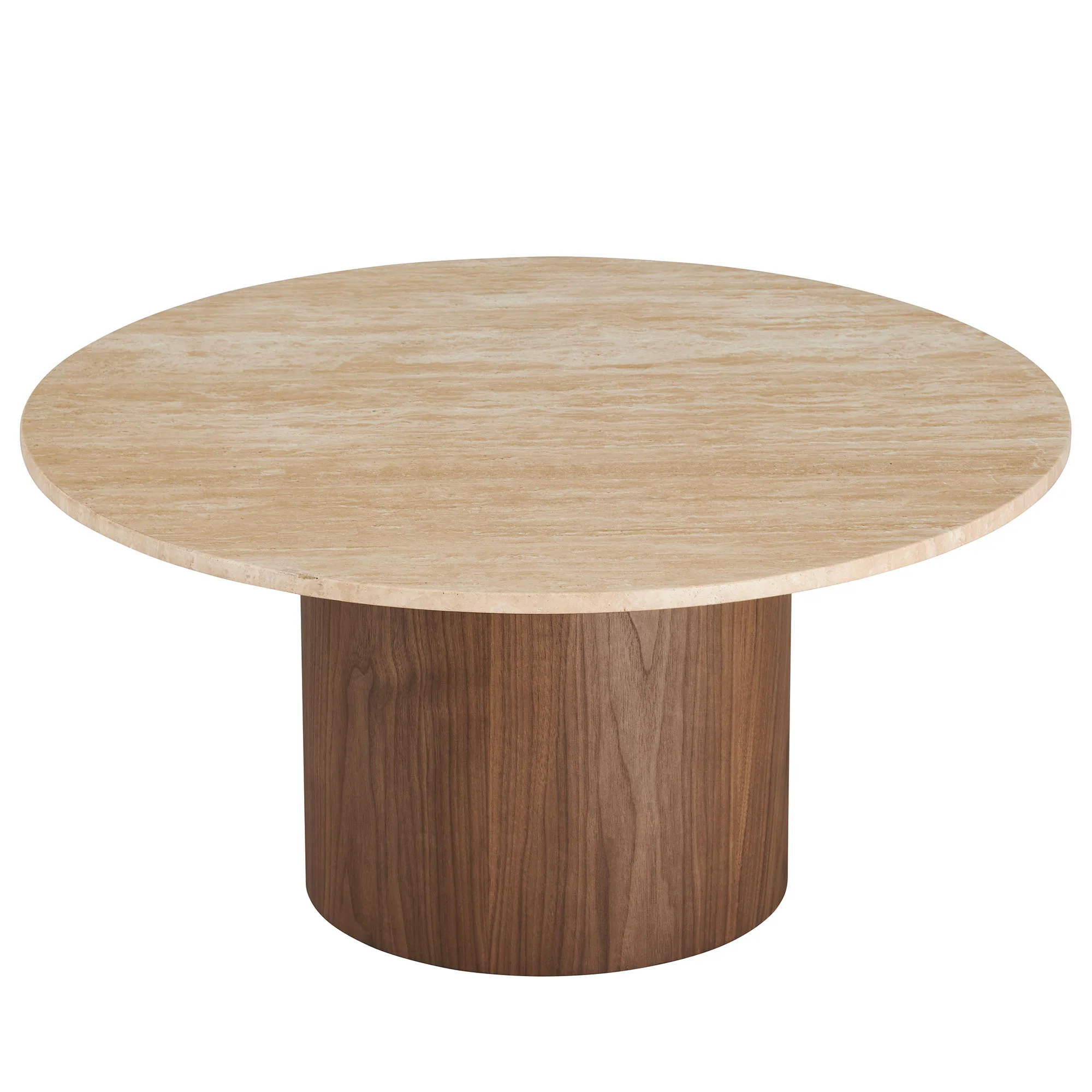 Kioni Round Travertine Coffee Table by Modway - Image 3