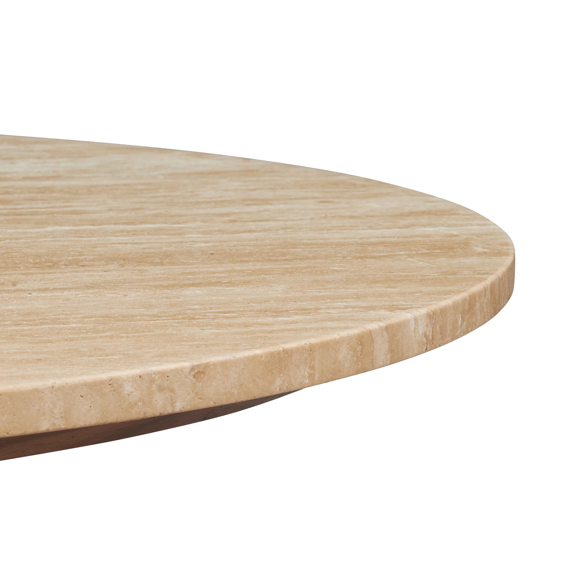 Kioni Round Travertine Coffee Table by Modway - Image 5