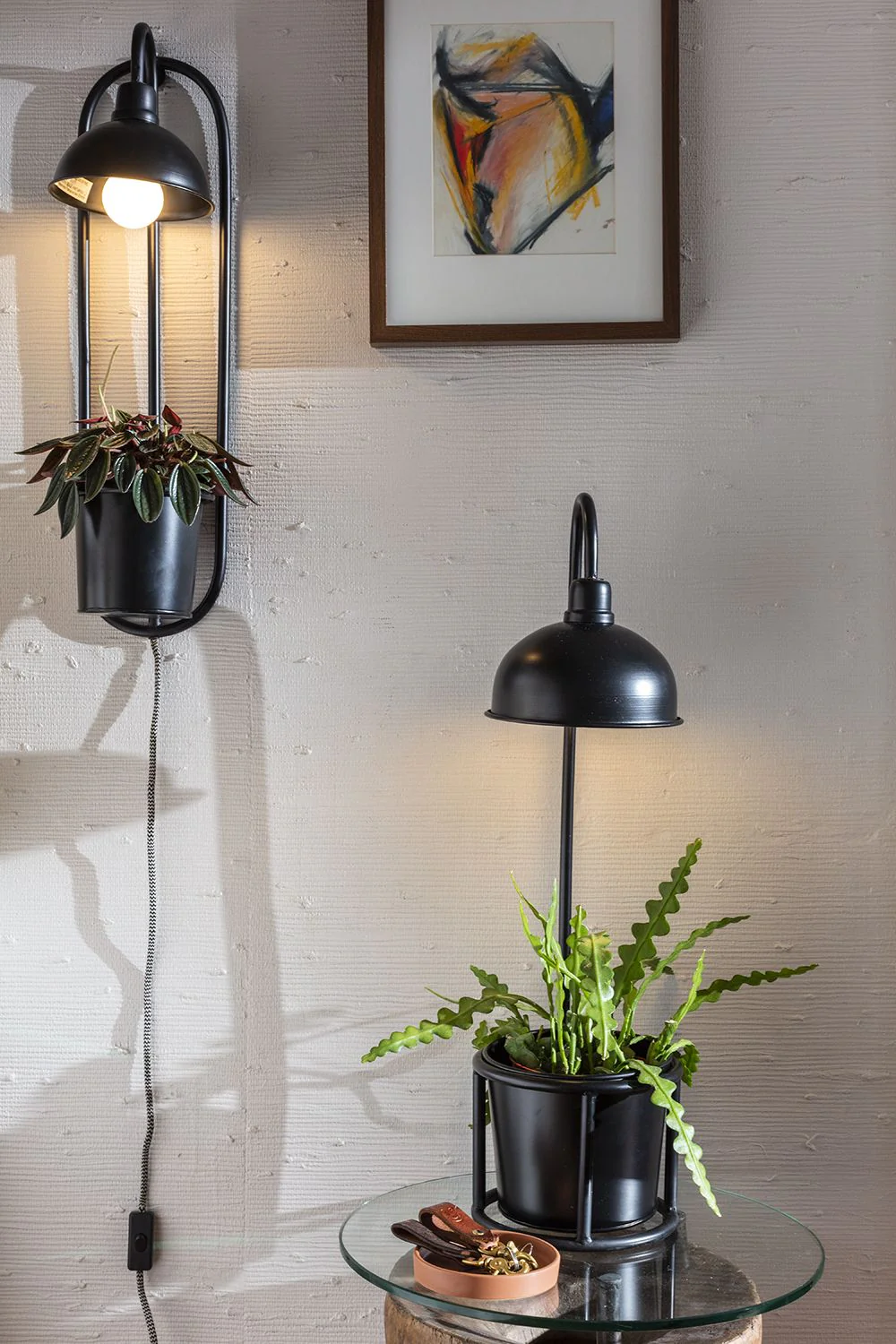 Kira Grow Light Hanging Wall Planter 6.5" x  25" By Accent Decor - Image 3