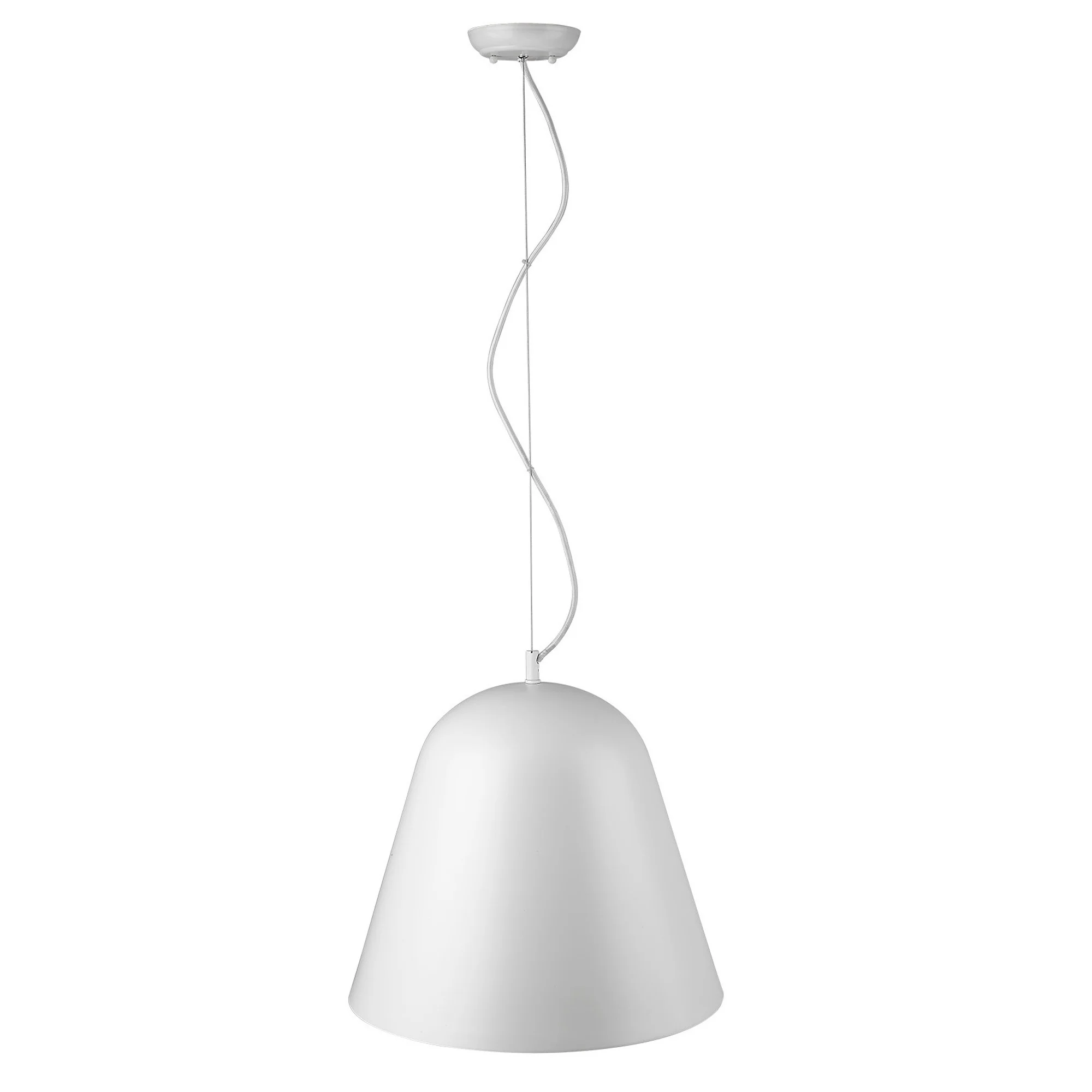 Knell 1-Light White Pendant By Homeroots - Image 3