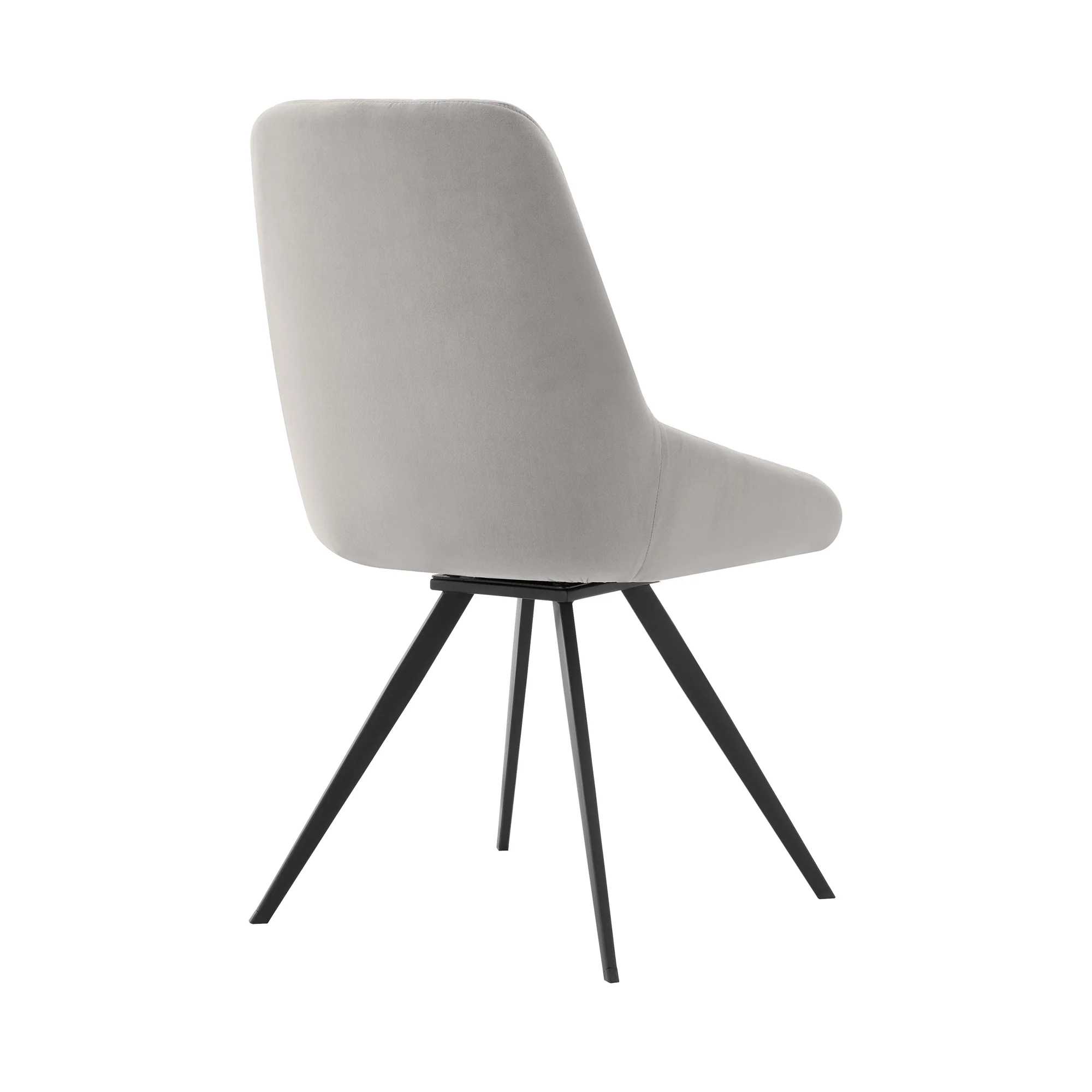 Knox Alison 5 Piece Dining Set with Gray Velvet Chairs By Armen Living - Image 4