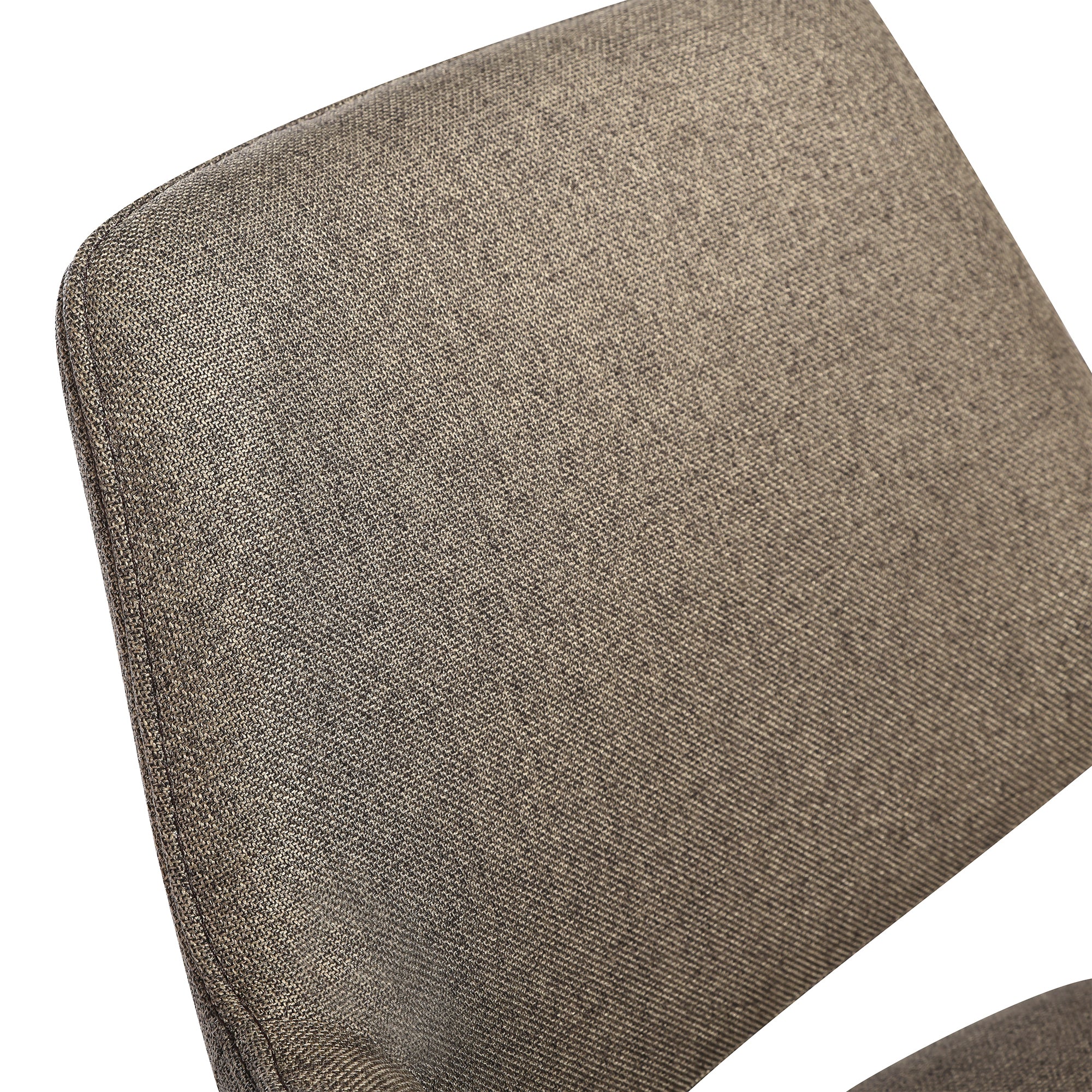 Knox Penny 5 Piece Dining Set with Stone Top and Brown Fabric Chairs By Armen Living - Image 11