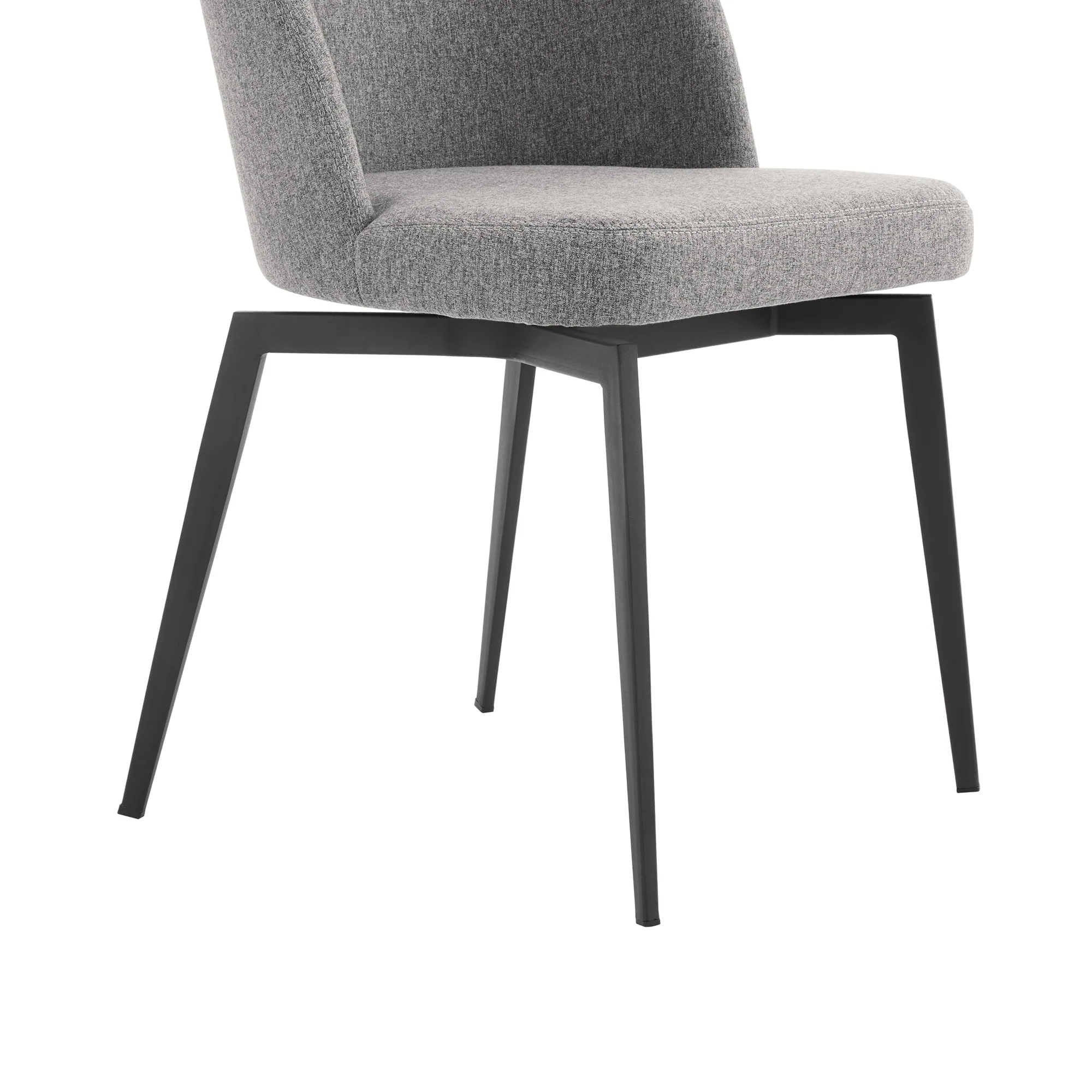Knox Sunny 5 Piece Dining Set with Gray Fabric Chairs By Armen Living - Image 11