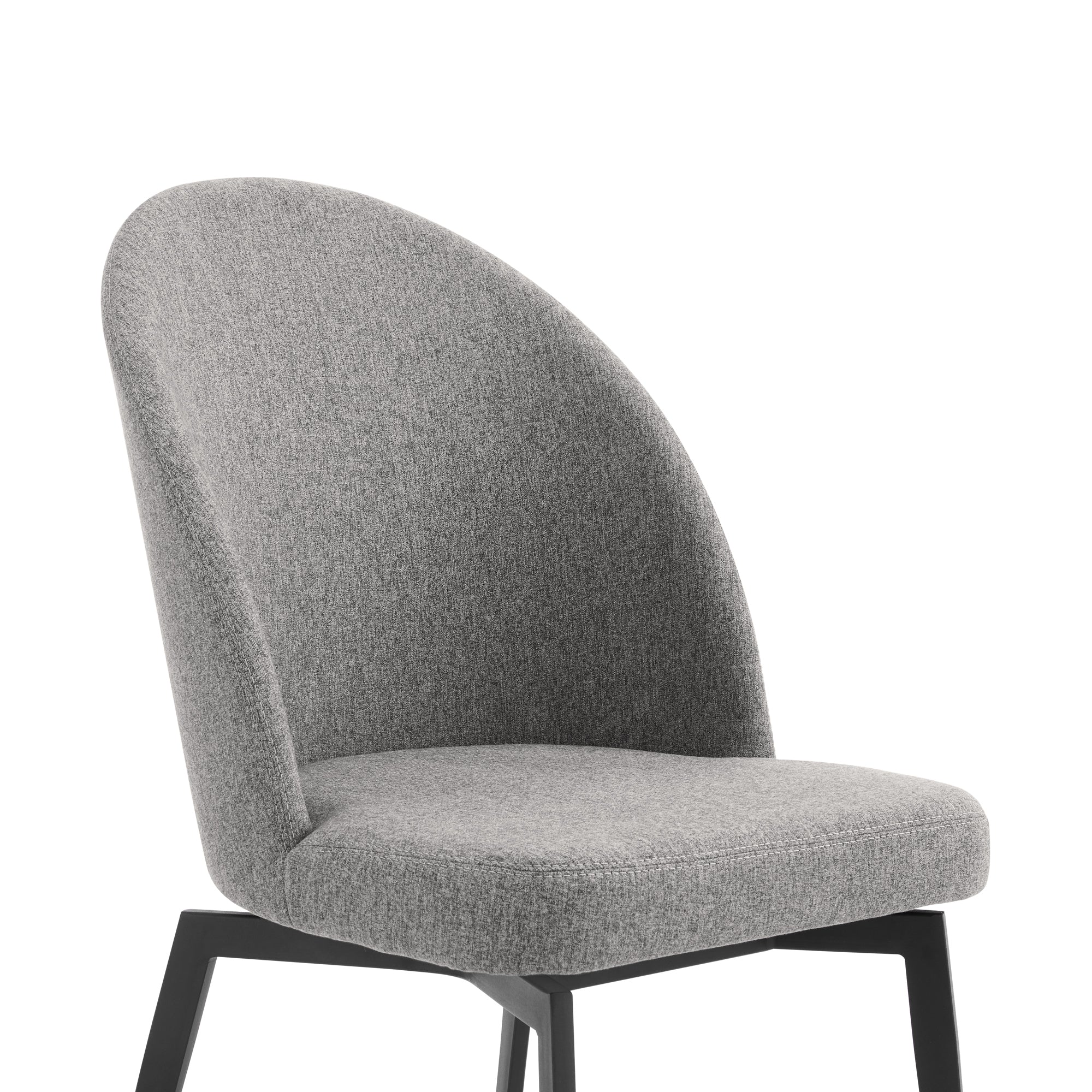 Knox Sunny 5 Piece Dining Set with Gray Fabric Chairs By Armen Living - Image 7