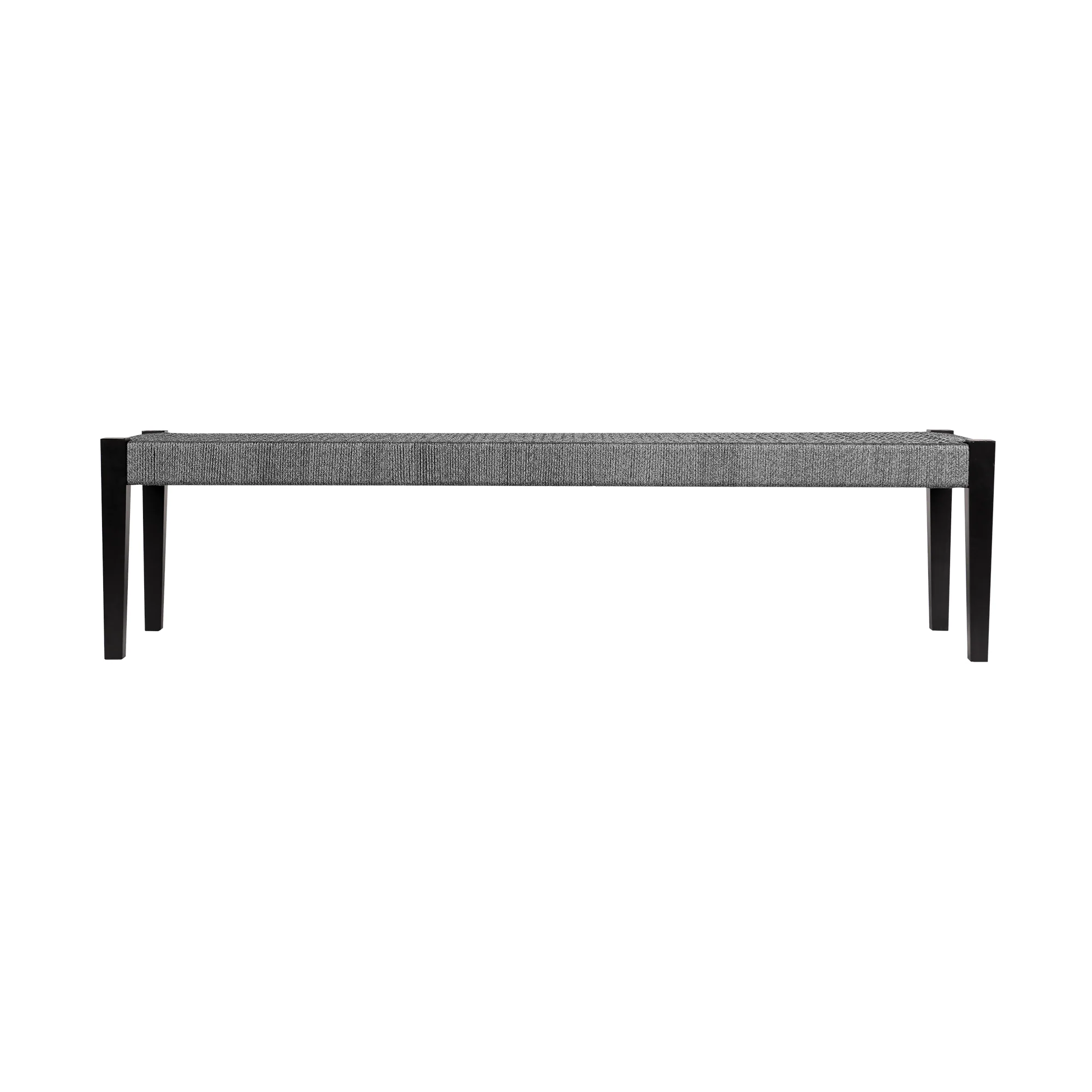Koala Clip and Camino 6 Piece Outdoor Dining Set in Dark Eucalyptus with Grey Rope By Armen Living - Image 10