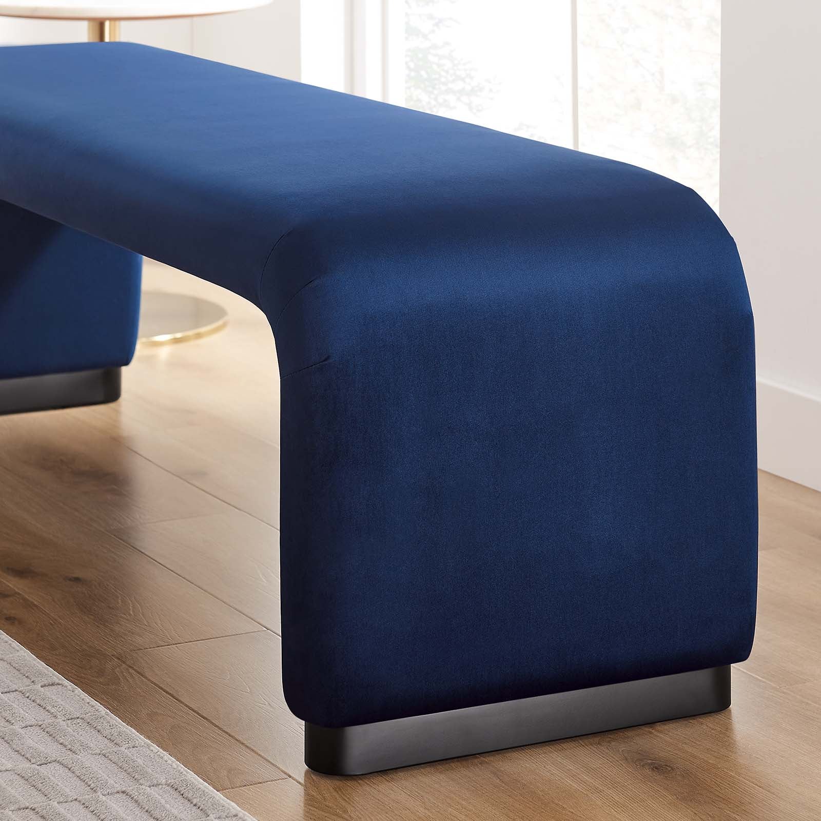 Koda Performance Velvet Waterfall Long Bench By Modway - EEI-6734 - Image 16