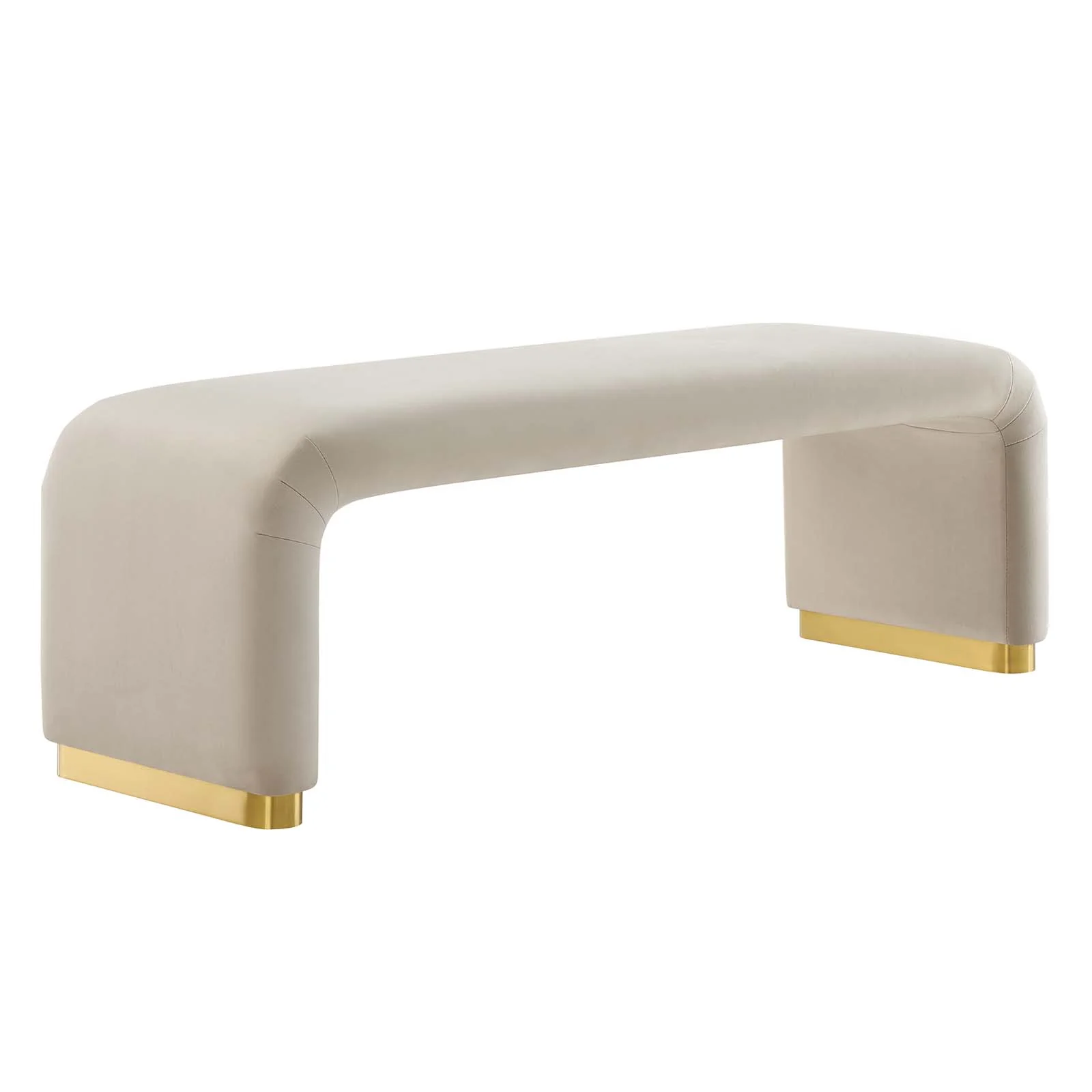 Koda Performance Velvet Waterfall Long Bench By Modway - EEI-6734 - Image 25