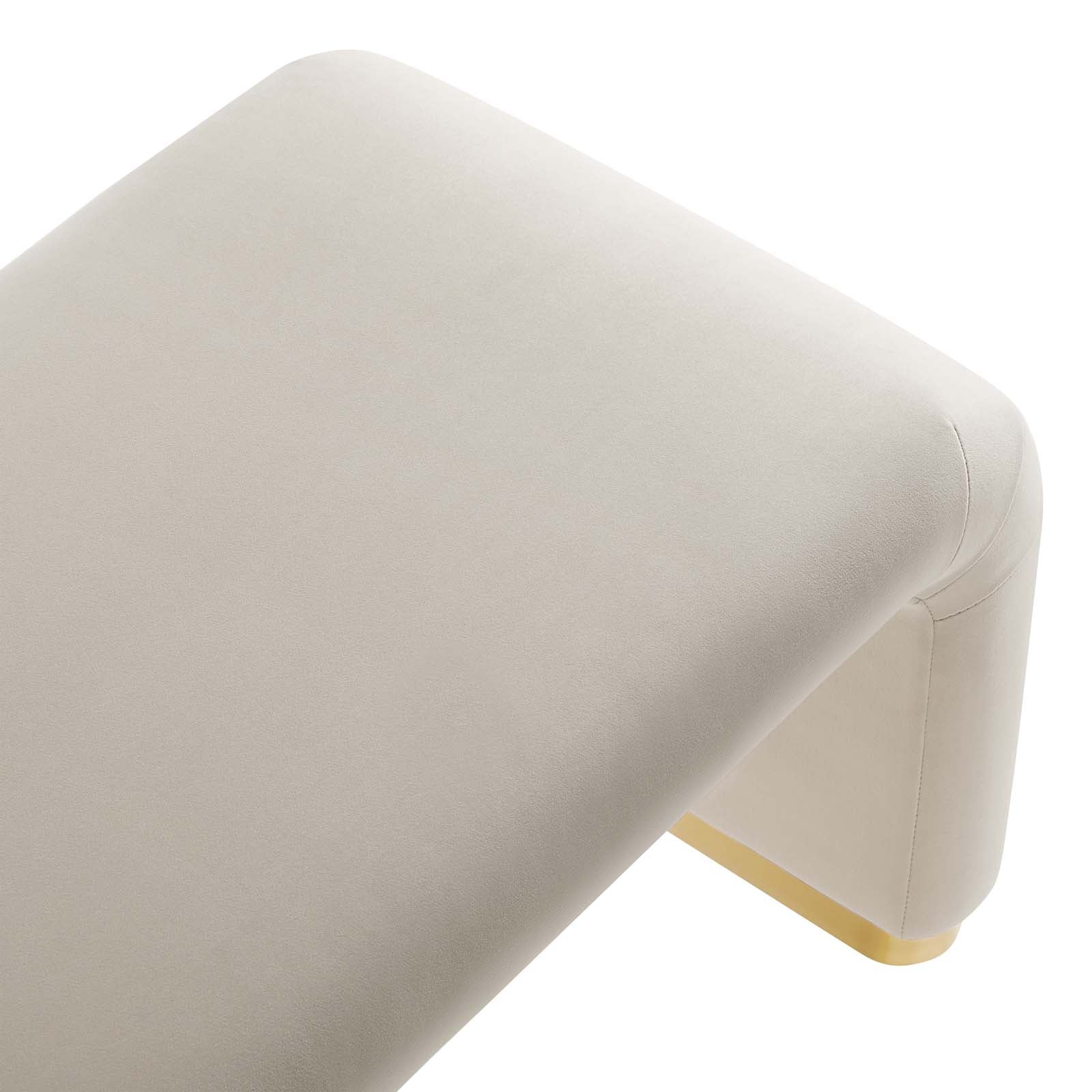 Koda Performance Velvet Waterfall Long Bench By Modway - EEI-6734 - Image 29