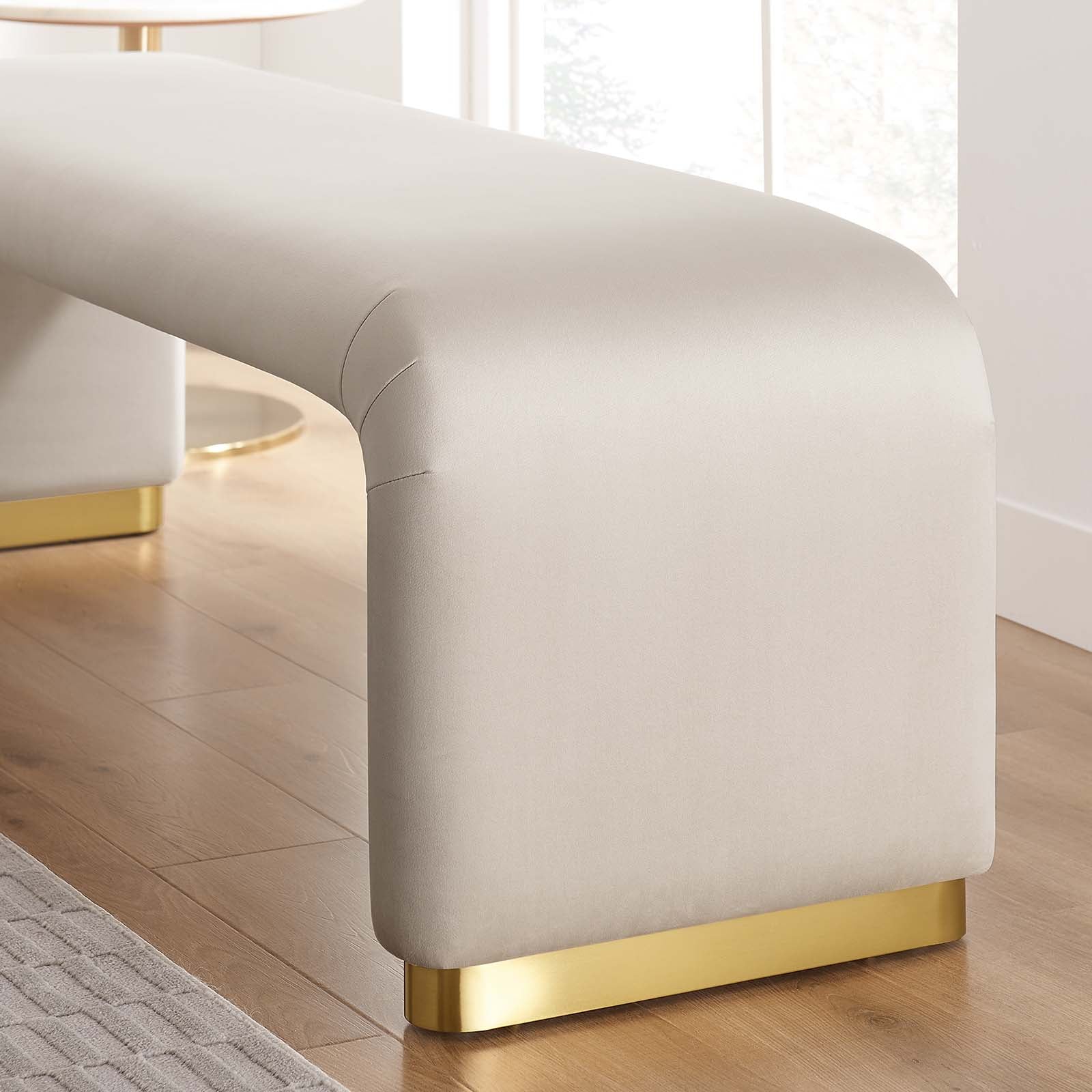 Koda Performance Velvet Waterfall Long Bench By Modway - EEI-6734 - Image 32