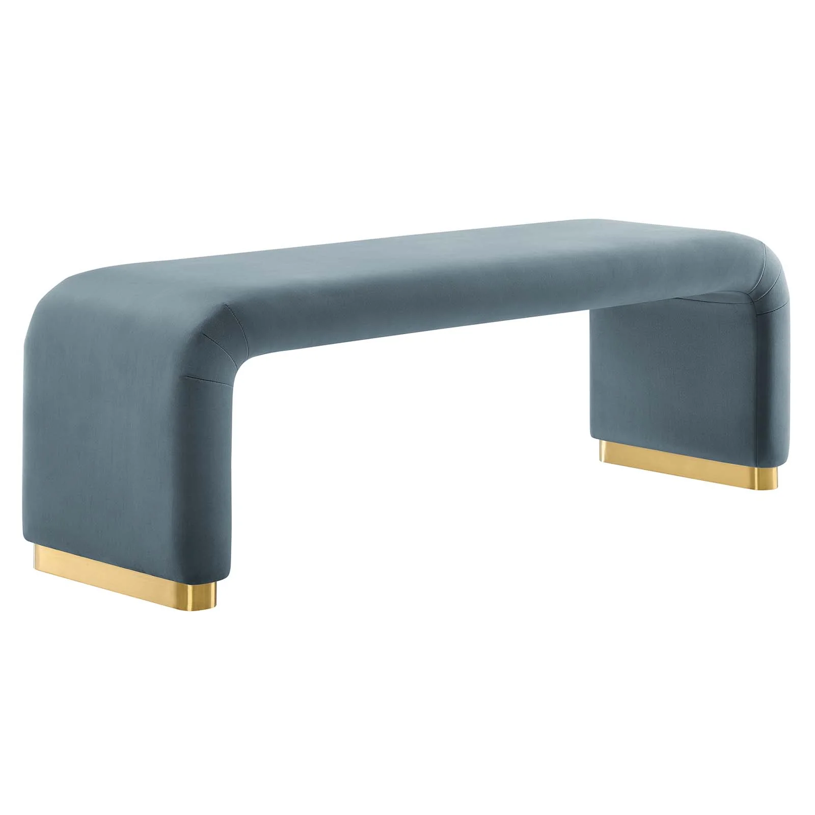 Koda Performance Velvet Waterfall Long Bench By Modway - EEI-6734 - Image 33
