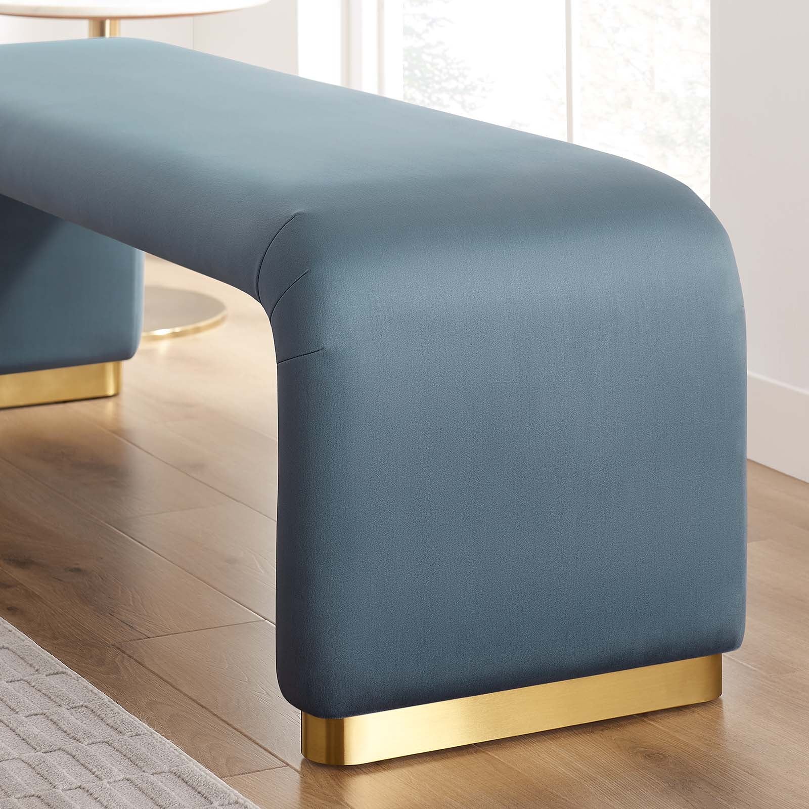 Koda Performance Velvet Waterfall Long Bench By Modway - EEI-6734 - Image 40