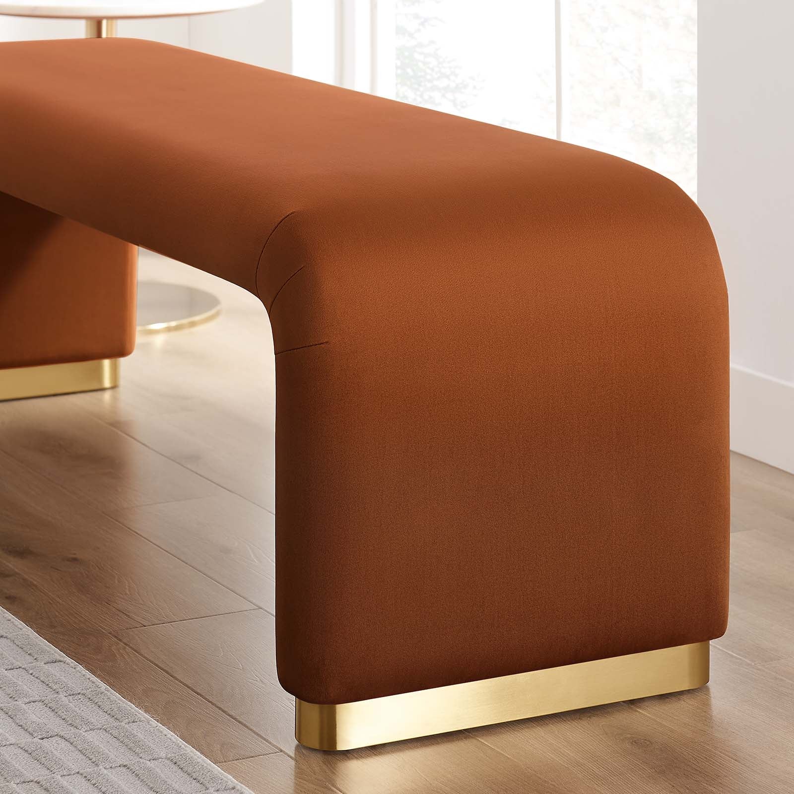 Koda Performance Velvet Waterfall Long Bench By Modway - EEI-6734 - Image 48