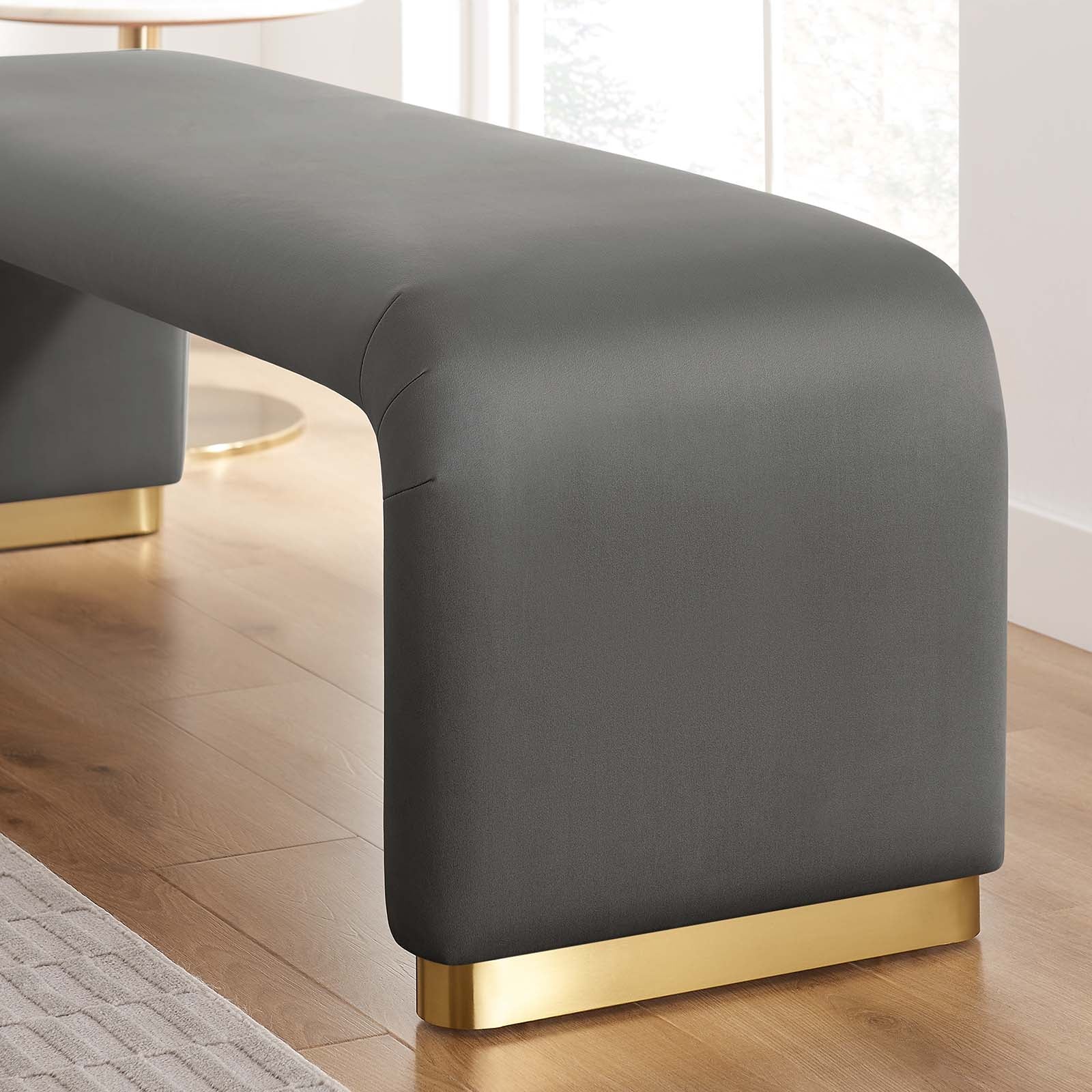 Koda Performance Velvet Waterfall Long Bench By Modway - EEI-6734 - Image 56