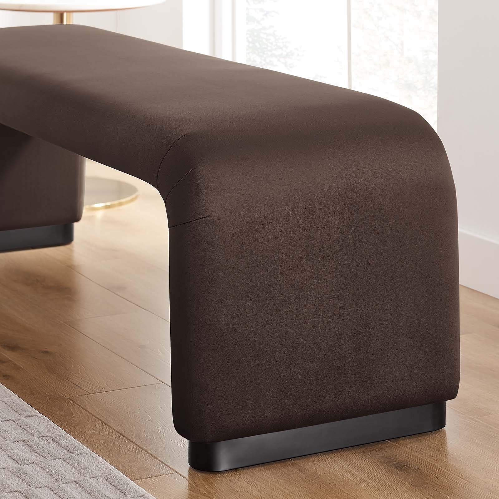 Koda Performance Velvet Waterfall Long Bench By Modway - EEI-6734 - Image 8