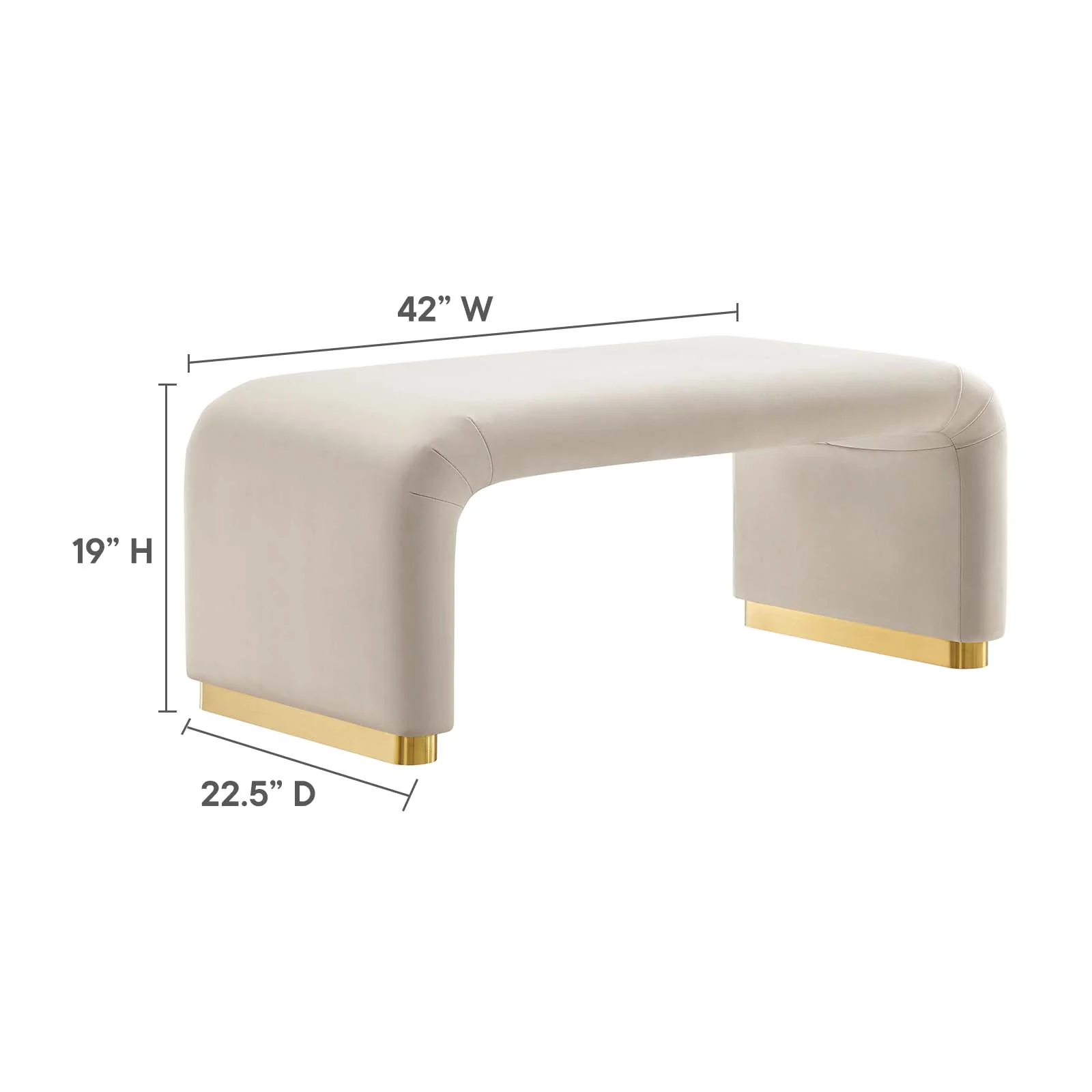 Koda Performance Velvet Waterfall Ottoman By Modway - EEI-6735 - Image 35