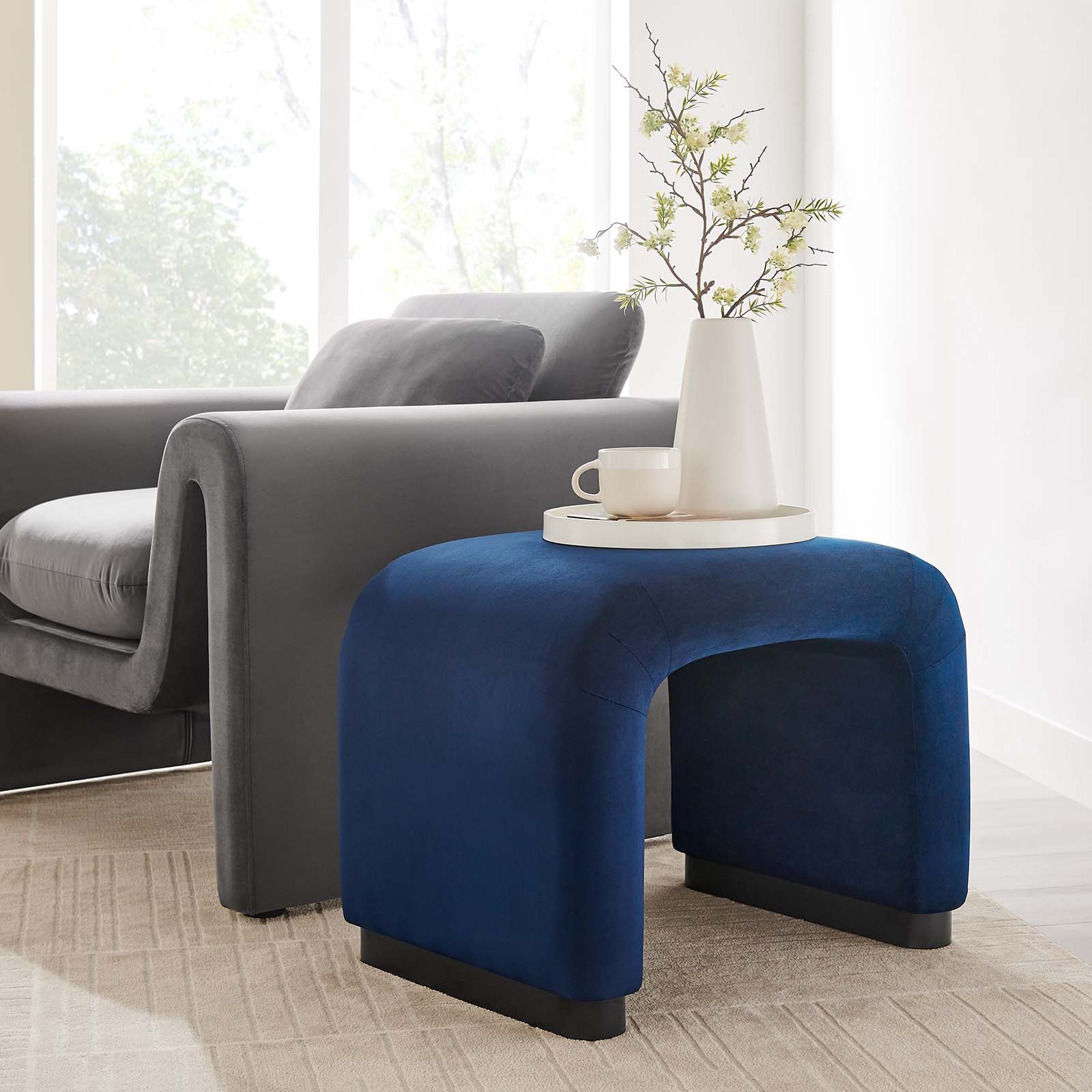 Koda Performance Velvet Waterfall Stool By Modway - EEI-6733 - Image 11