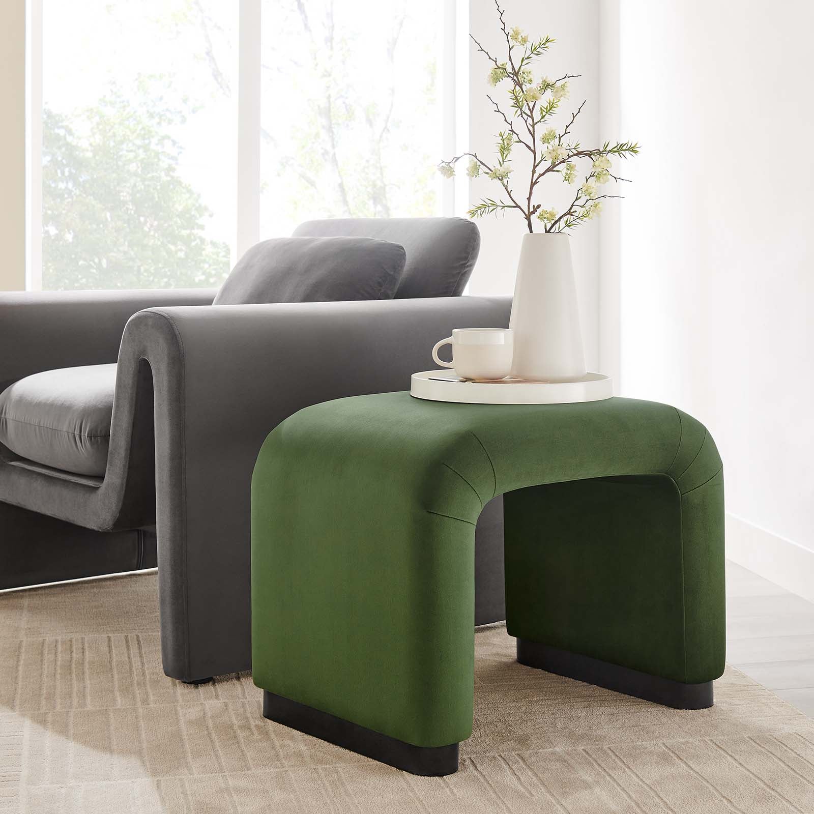 Koda Performance Velvet Waterfall Stool By Modway - EEI-6733 - Image 20