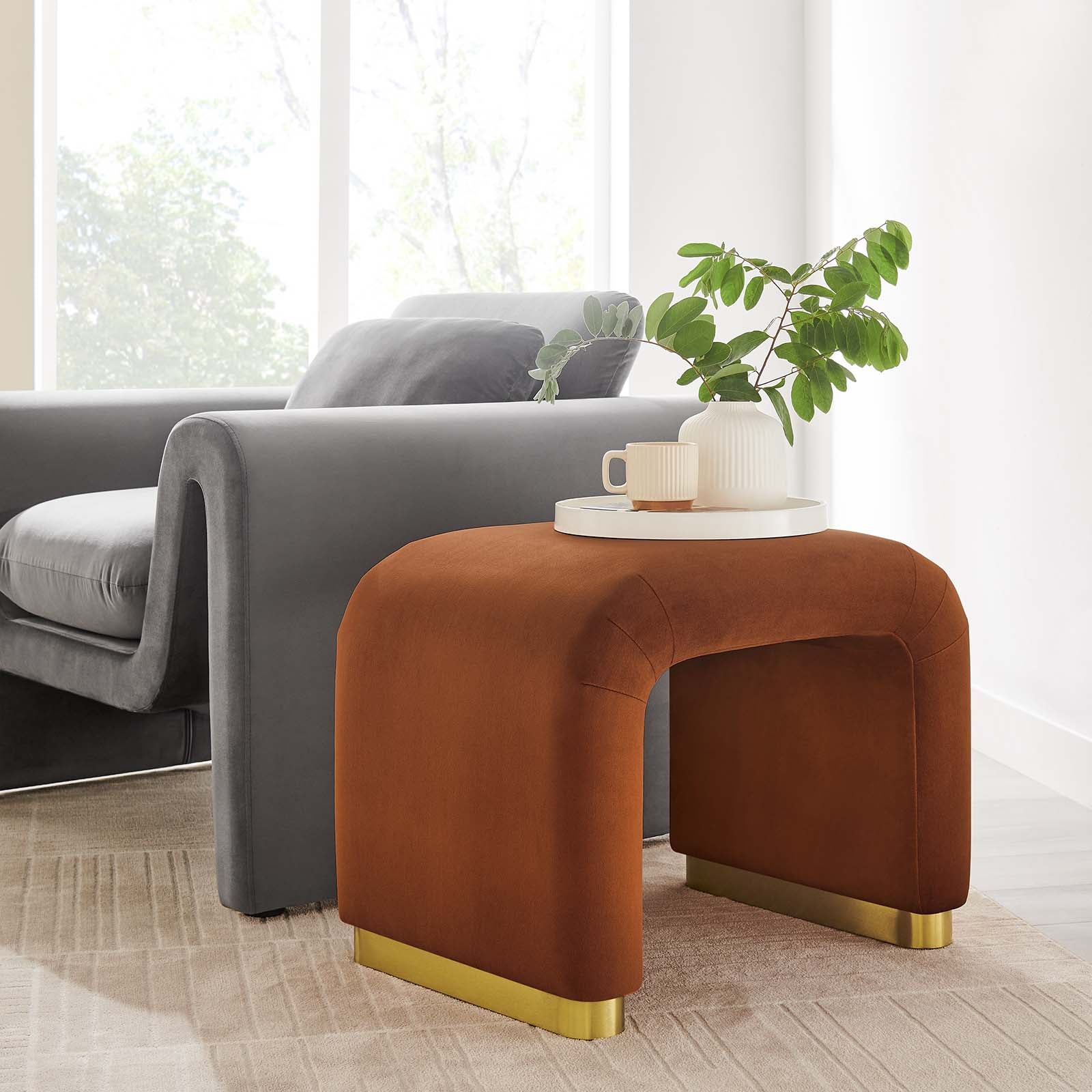 Koda Performance Velvet Waterfall Stool By Modway - EEI-6733 - Image 47