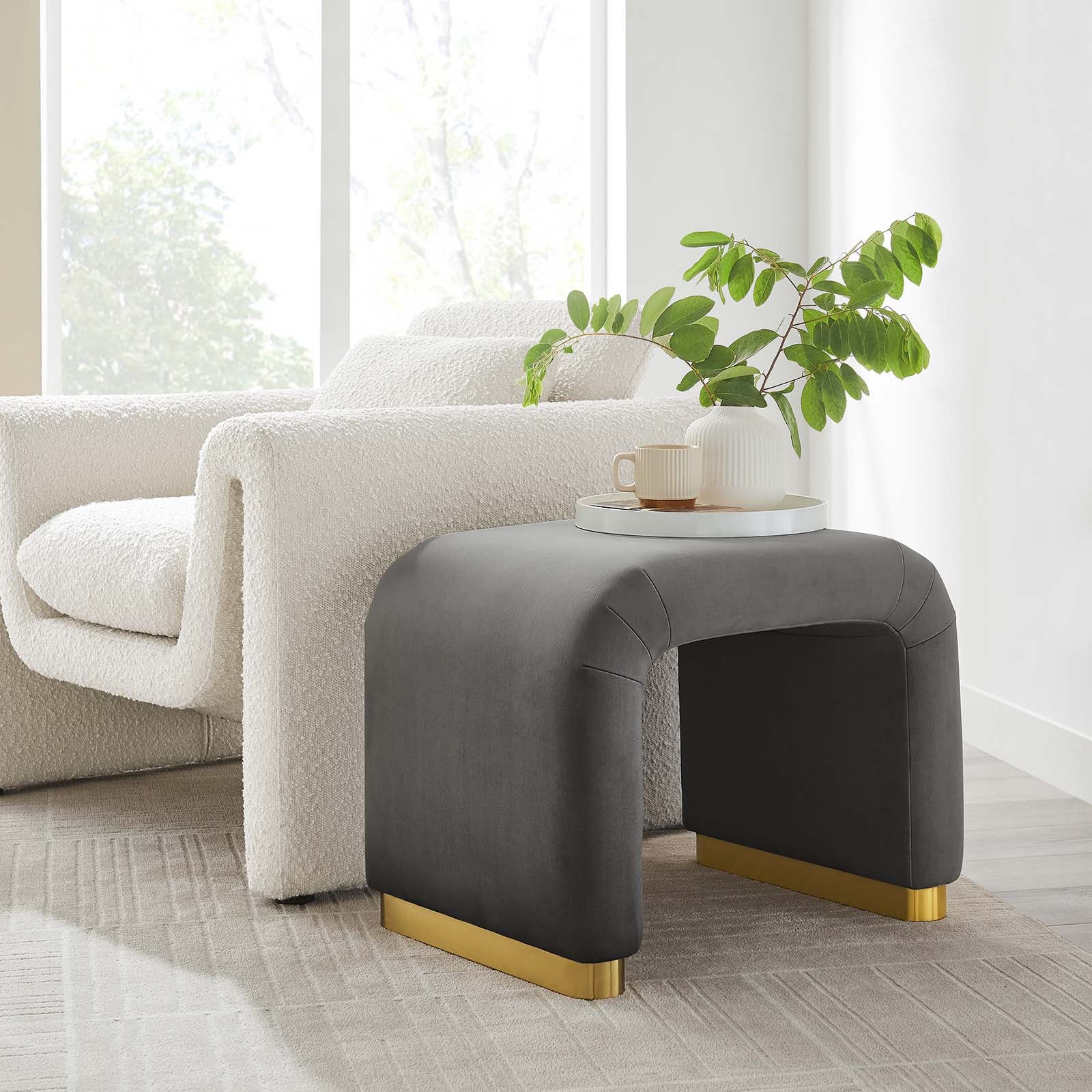 Koda Performance Velvet Waterfall Stool By Modway - EEI-6733 - Image 56