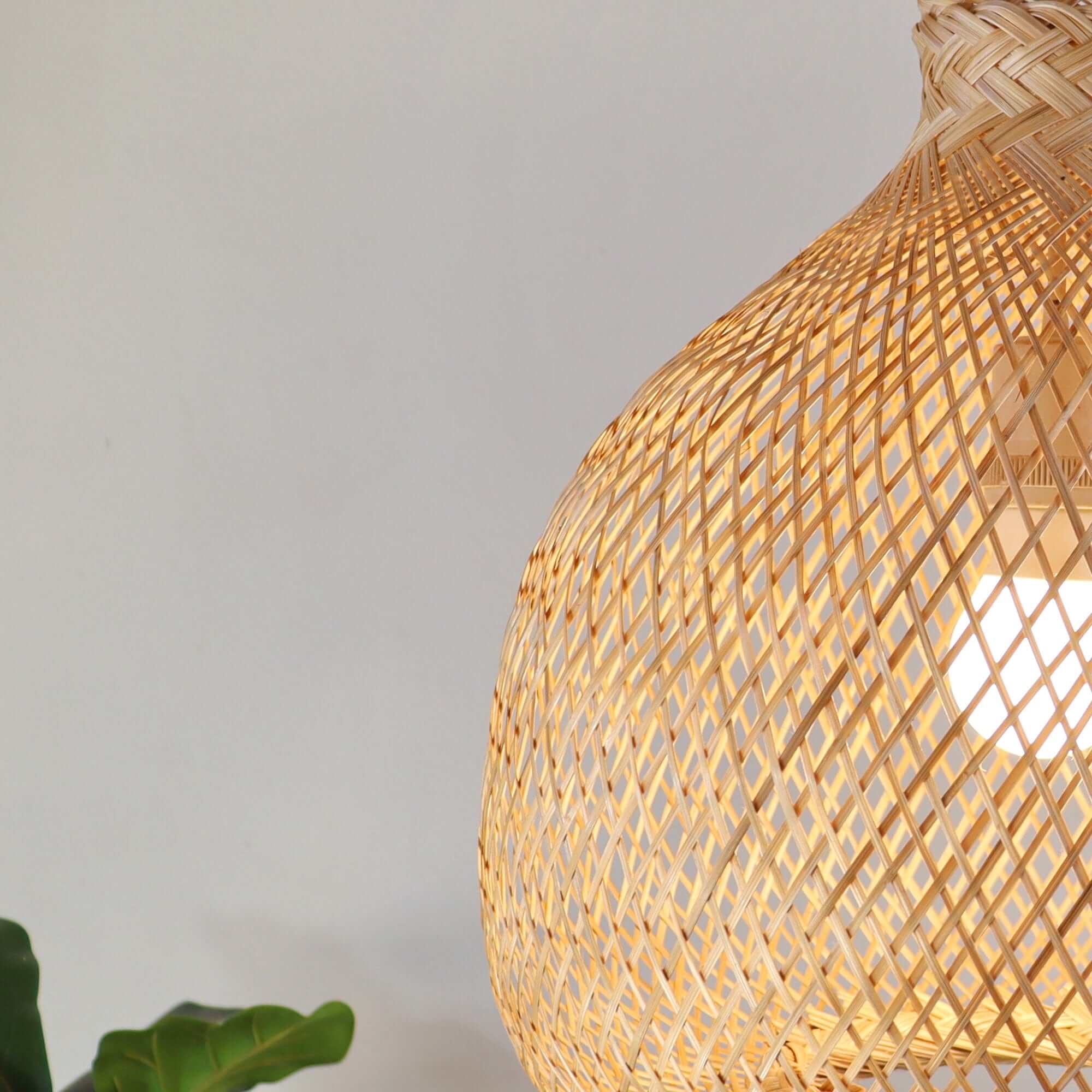 Kun Ya Na - Bamboo Pendant Light (33 Cm) By Thaihome - Image 4