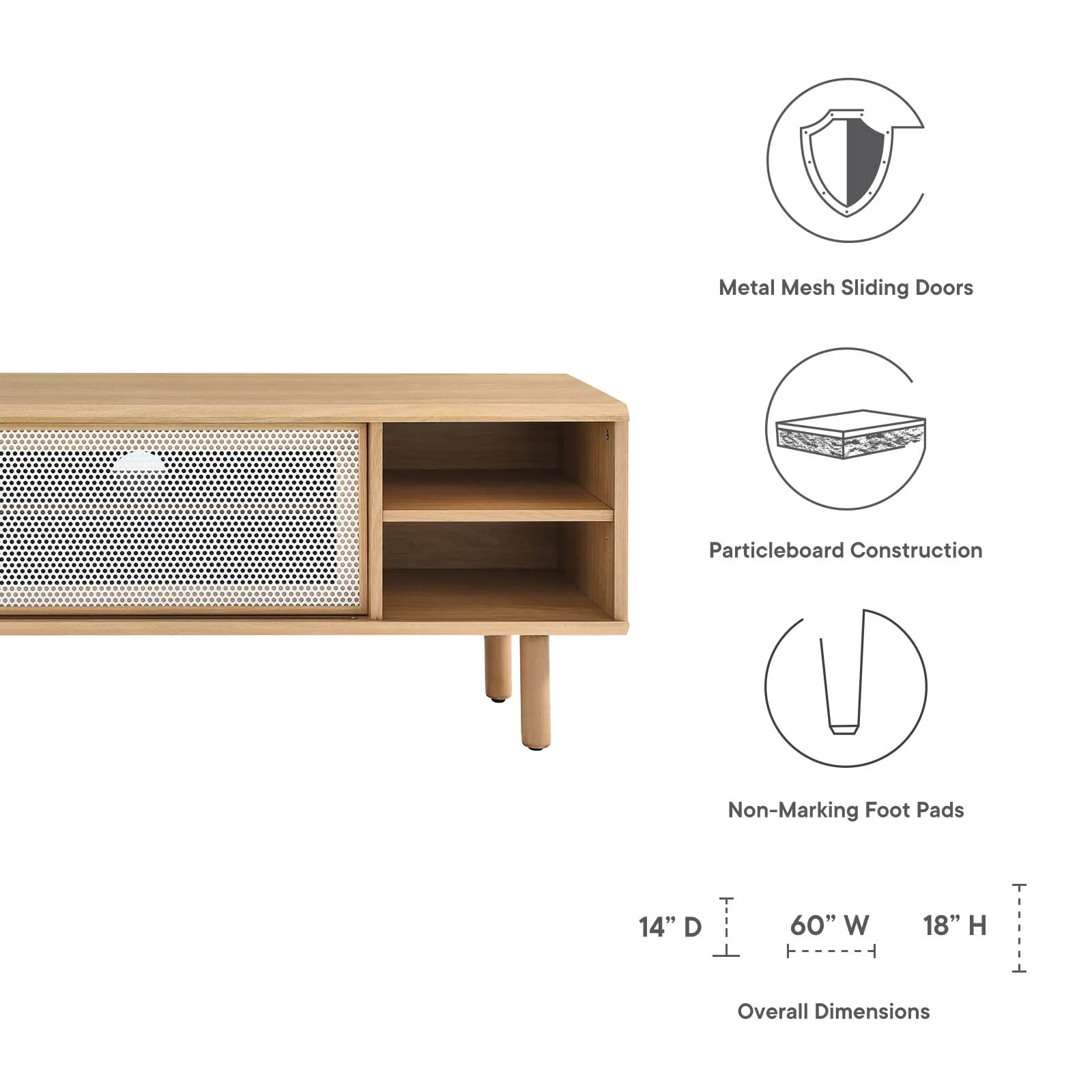Kurtis 60" TV Stand By Modway - EEI-6234 - Image 17
