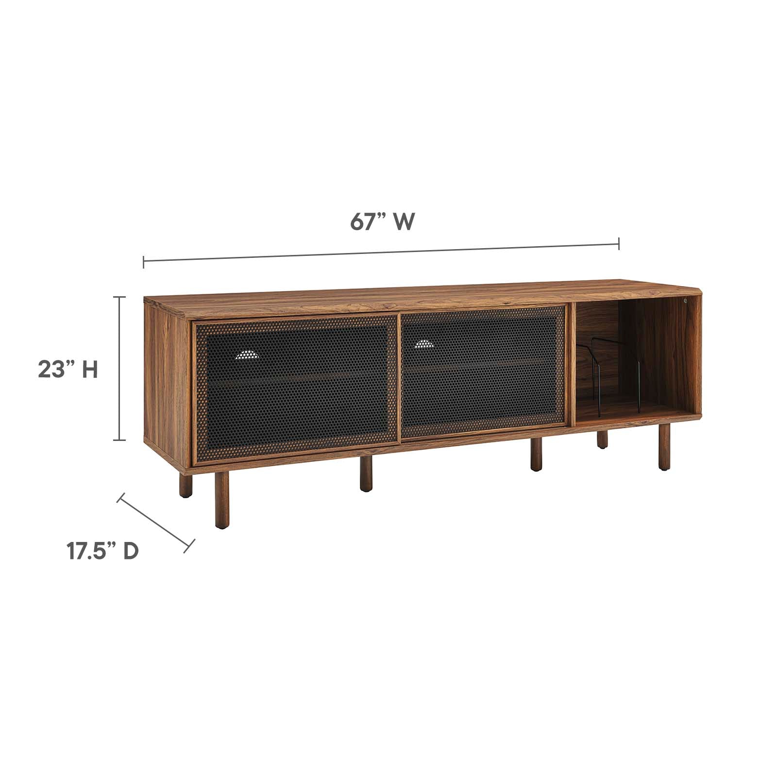 Kurtis 67" TV and Vinyl Record Stand By Modway - EEI-6236 - Image 27