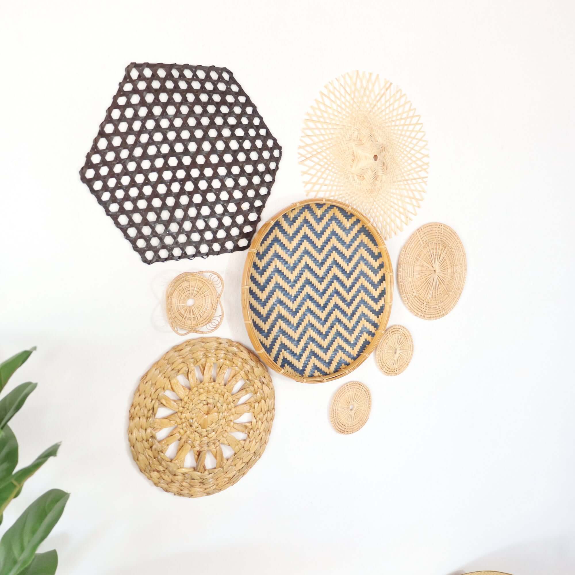 La Na - Wall Hanging Art DeCor Set Of 8 By Thaihome - Image 3