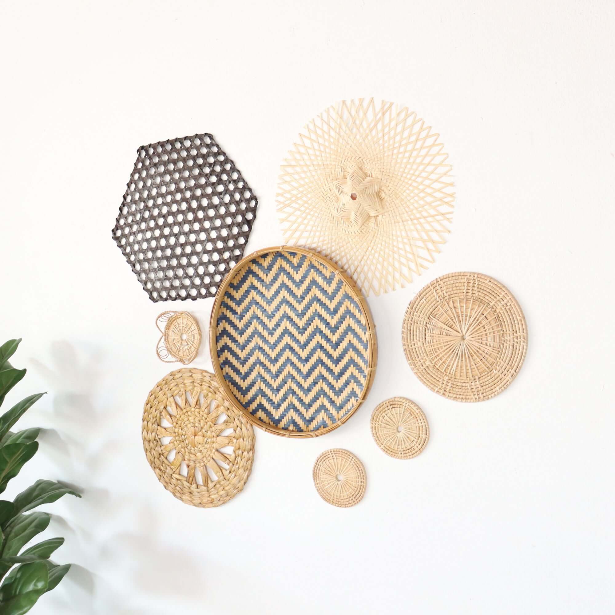 La Na - Wall Hanging Art DeCor Set Of 8 By Thaihome - Image 5