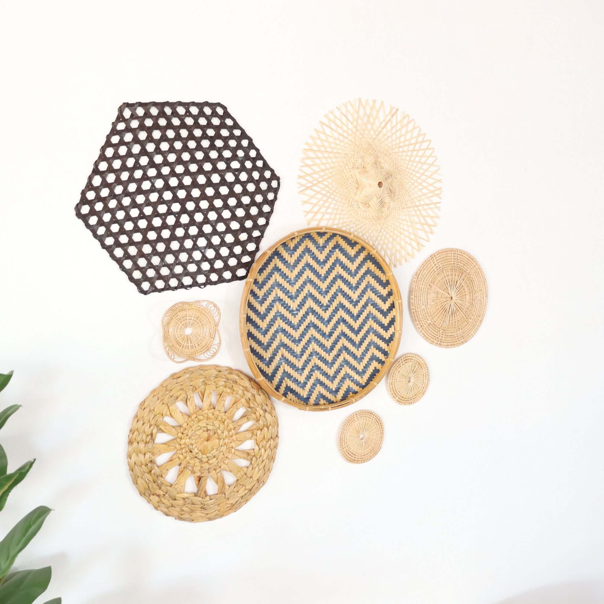 La Na - Wall Hanging Art DeCor Set Of 8 By Thaihome - Image 6