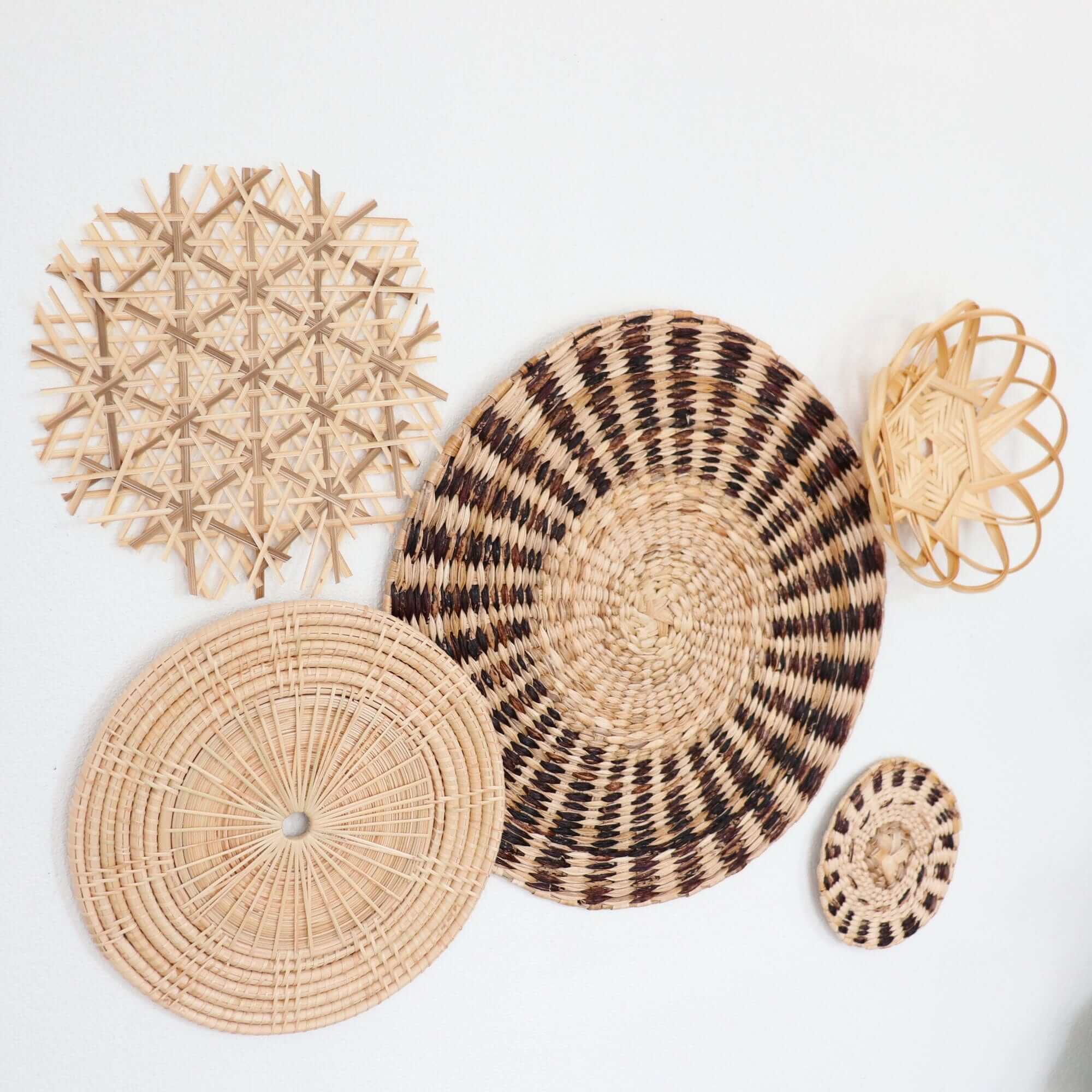 La Pat - Boho Rattan Wall Hanging (Set Of 5) By Thaihome - Image 5