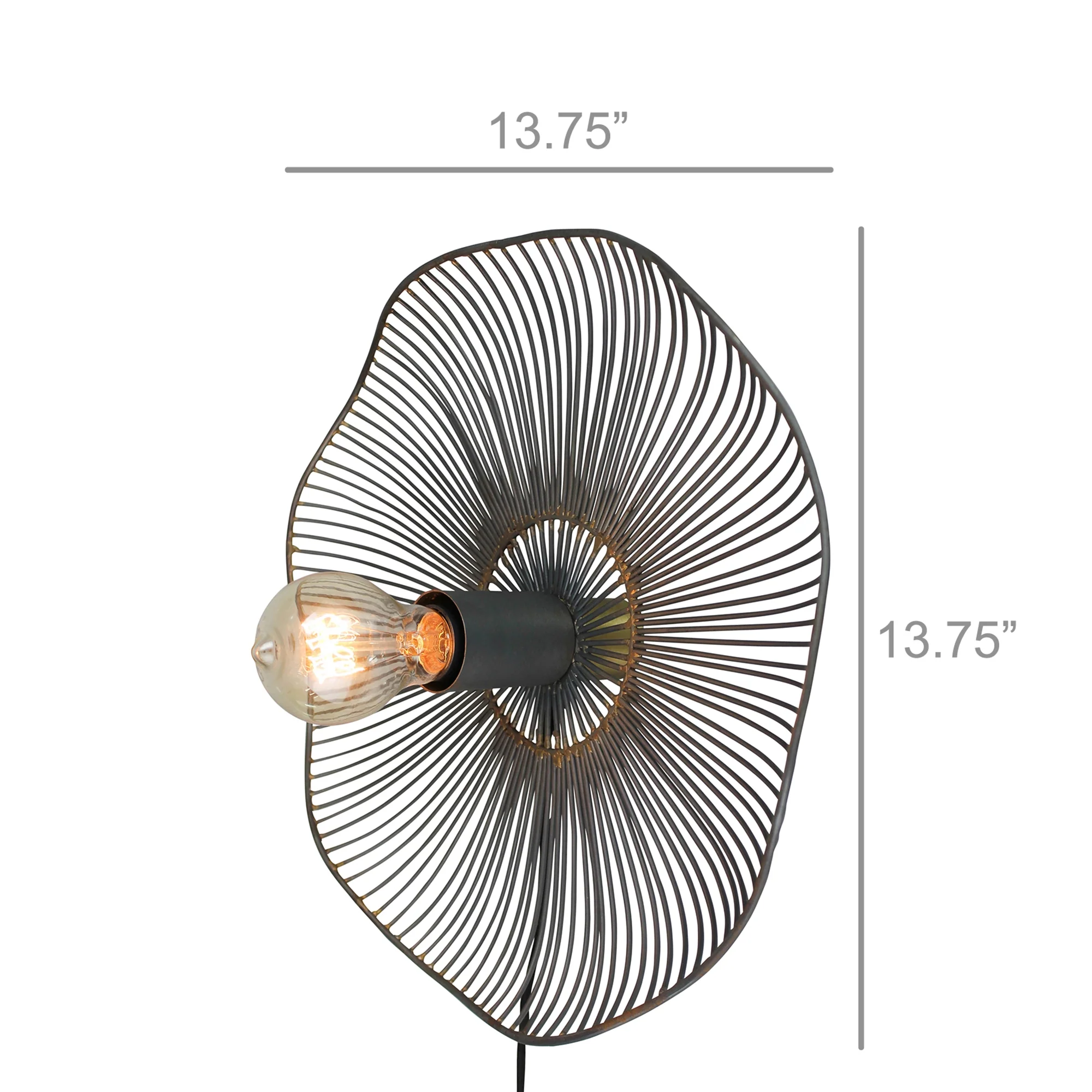 Lambert Wall Lamp, Iron By HomArt - Image 4