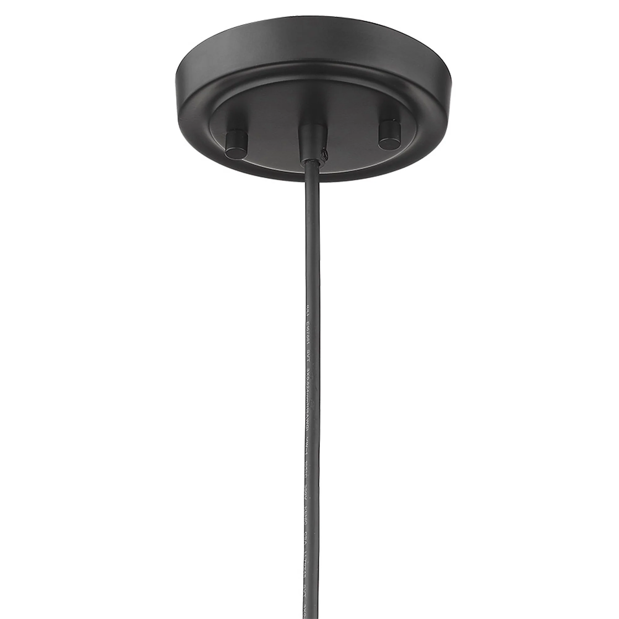 Lamia 3-Light Matte Black Mini Pendant By Homeroots - Image 6