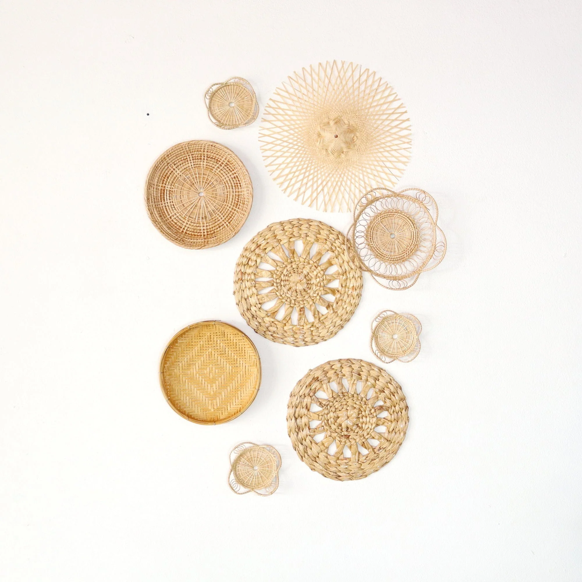 Lan La Rid - Wall Hanging DeCor Set Of 8 By Thaihome - Image 3