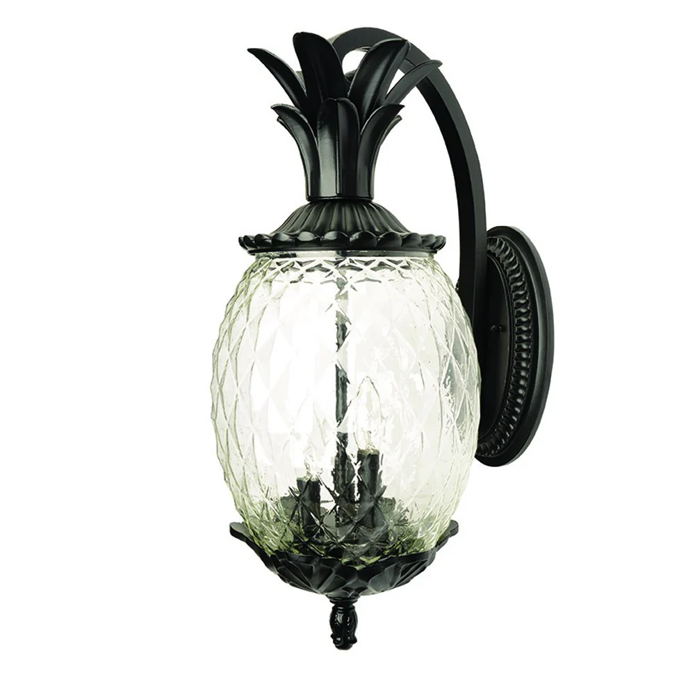 Lanai 3-Light Matte Black Wall Light By Homeroots - Image 2