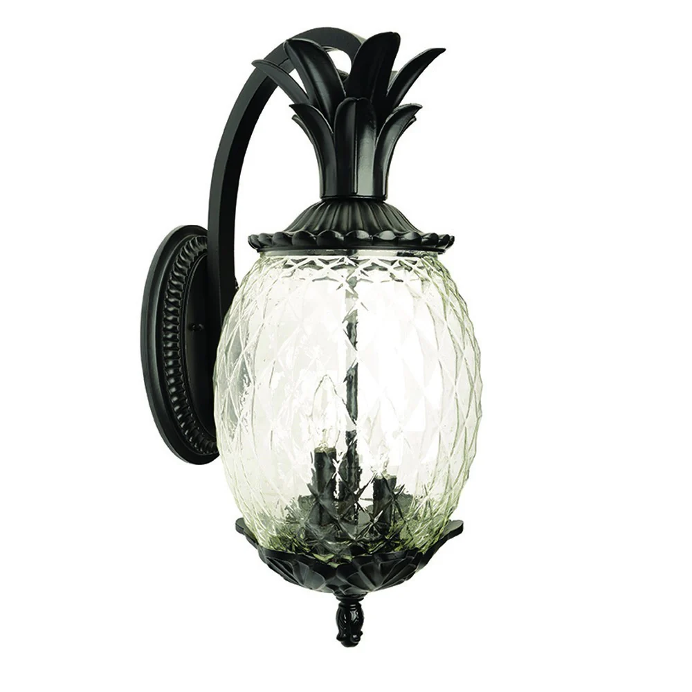 Lanai 3-Light Matte Black Wall Light By Homeroots - Image 3