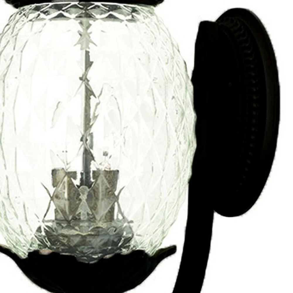 Lanai 3-Light Matte Black Wall Light By Homeroots - 398406 - Image 3
