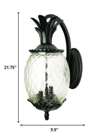 Lanai 3-Light Matte Black Wall Light By Homeroots - Image 6