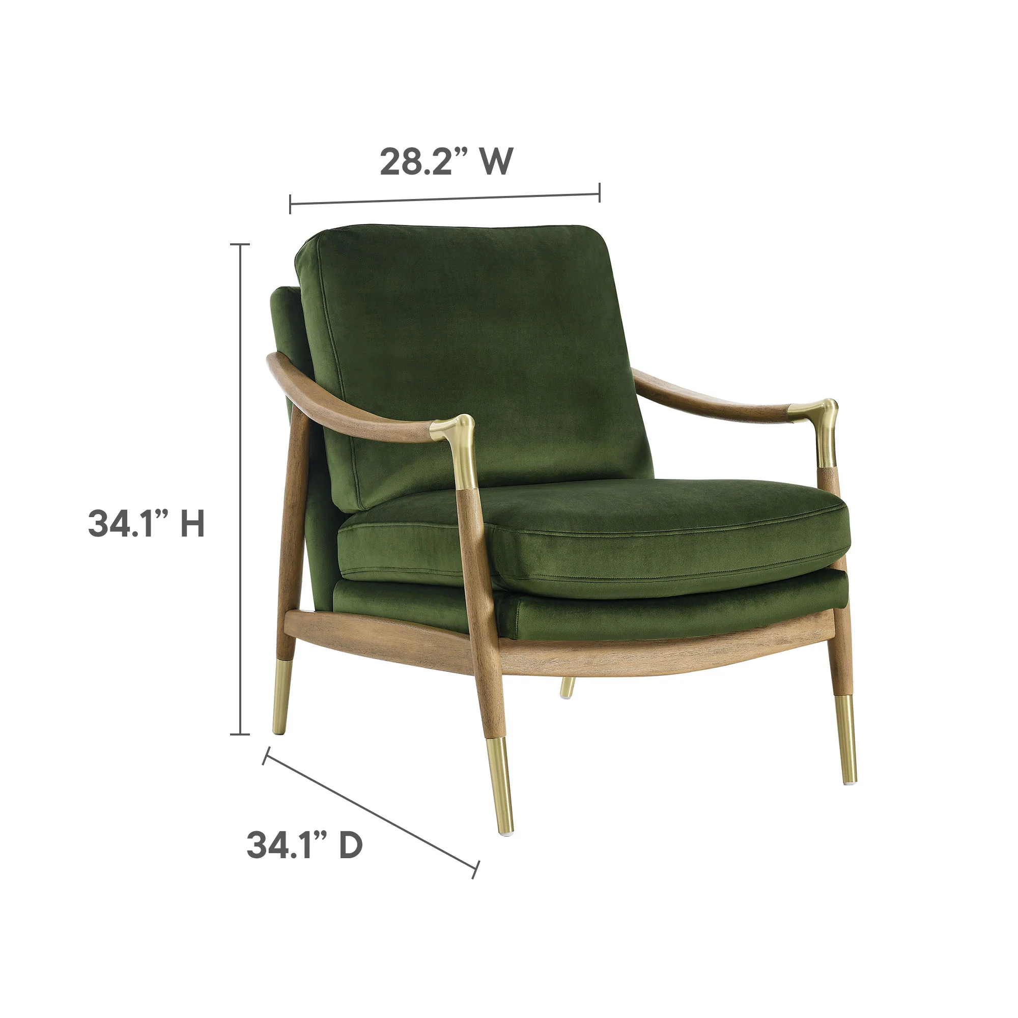 Langford Performance Velvet Accent Armchair by Modway - Image 27