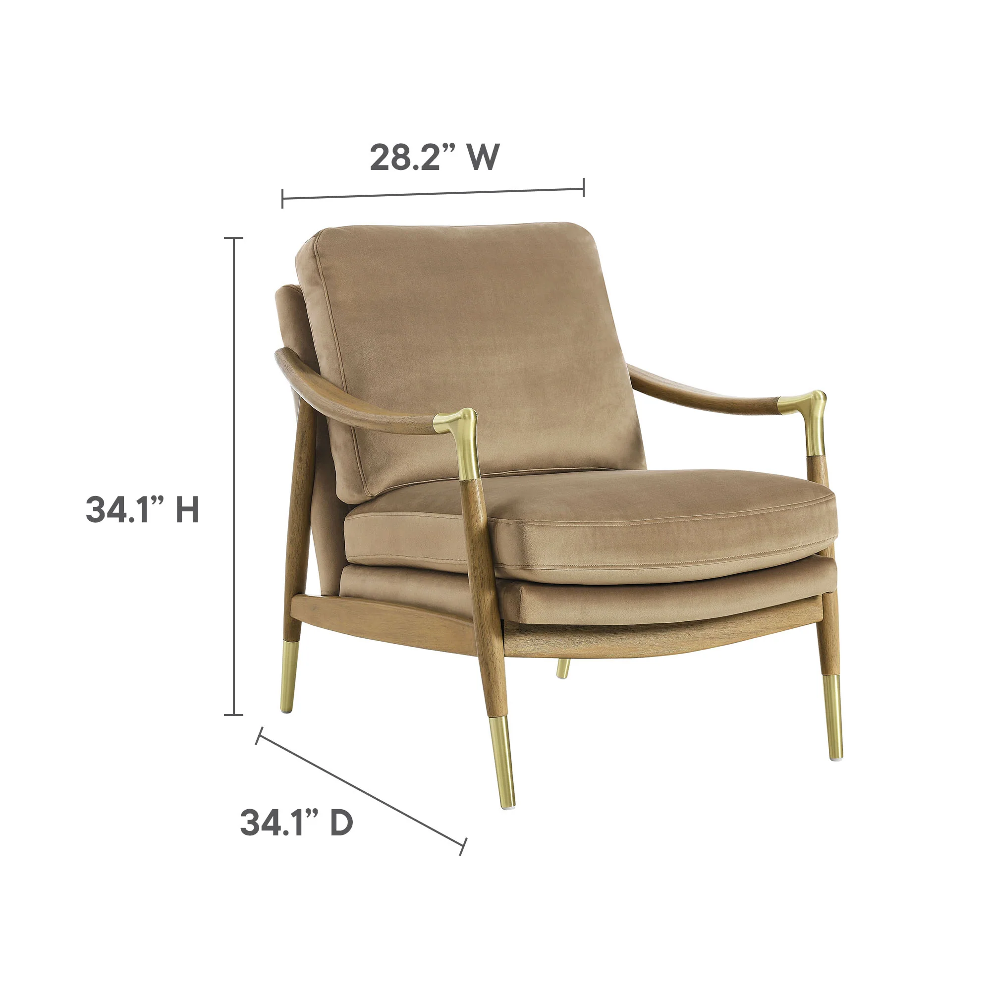 Langford Performance Velvet Accent Armchair by Modway - Image 36