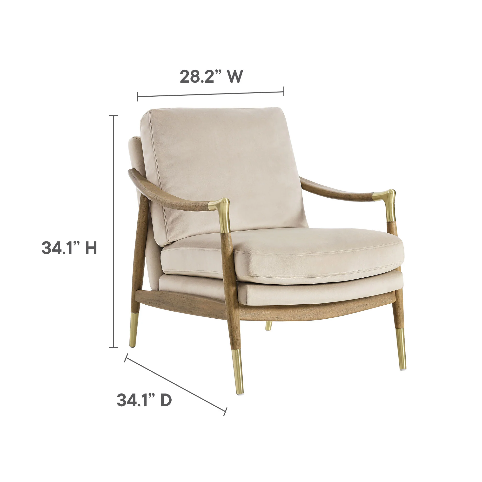 Langford Performance Velvet Accent Armchair by Modway - Image 9