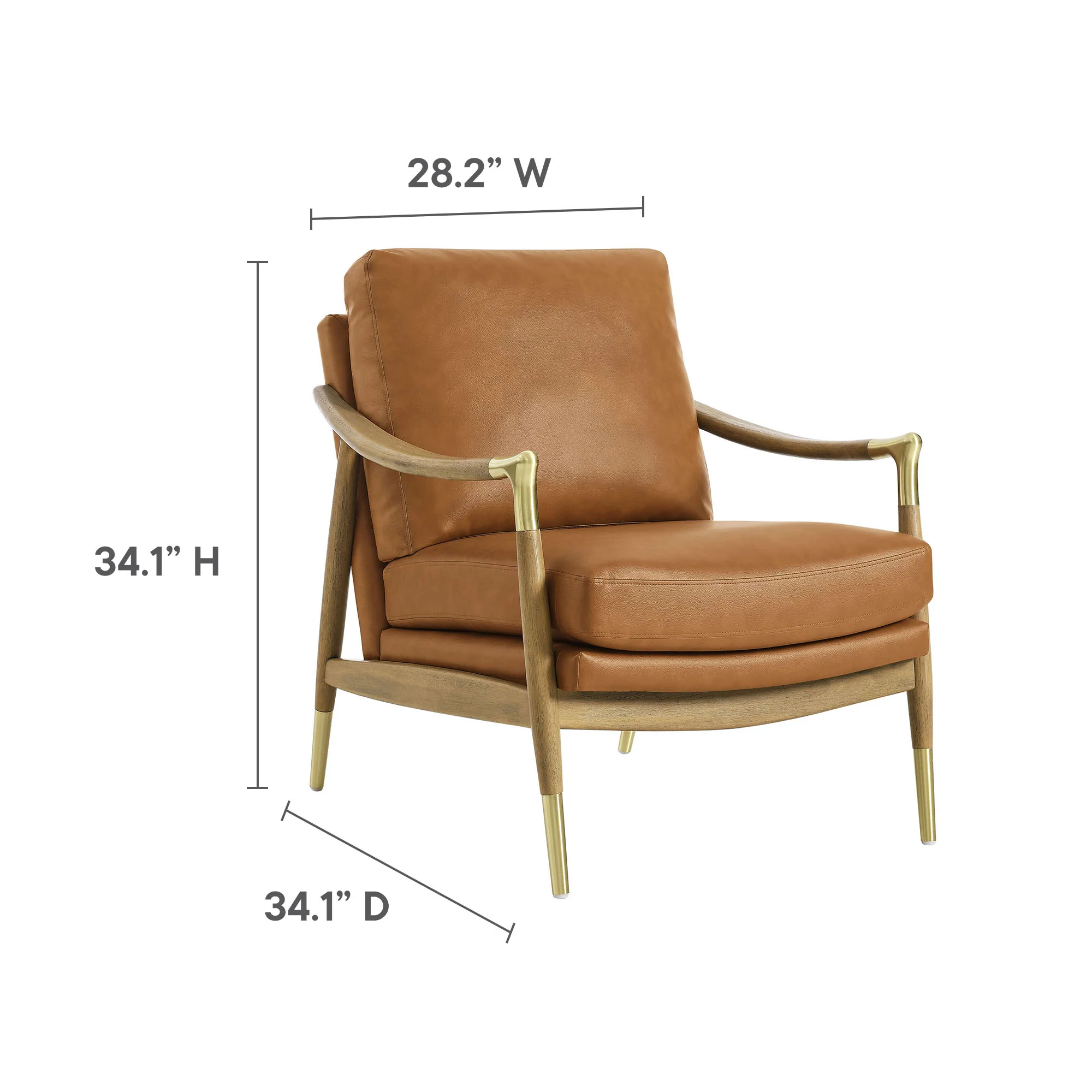 Langford Vegan Leather Accent Armchair by Modway - Image 10