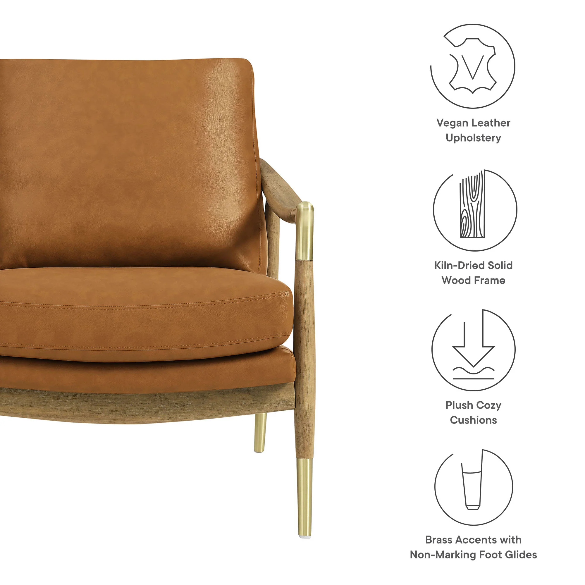 Langford Vegan Leather Accent Armchair by Modway - Image 9