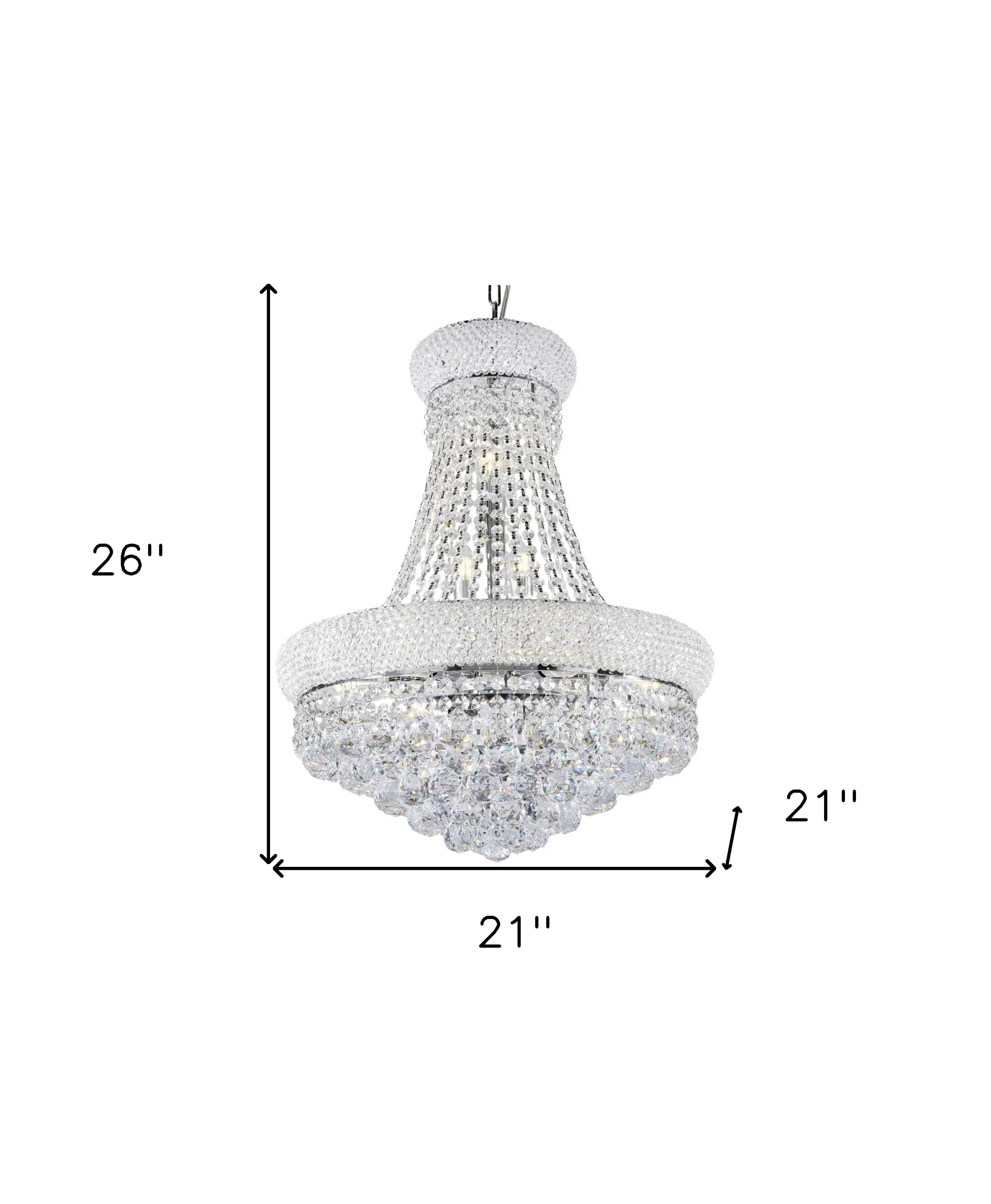 Lantern Empire Transparent Glass Led Ceiling Light With Clear Shades By Homeroots - Image 4