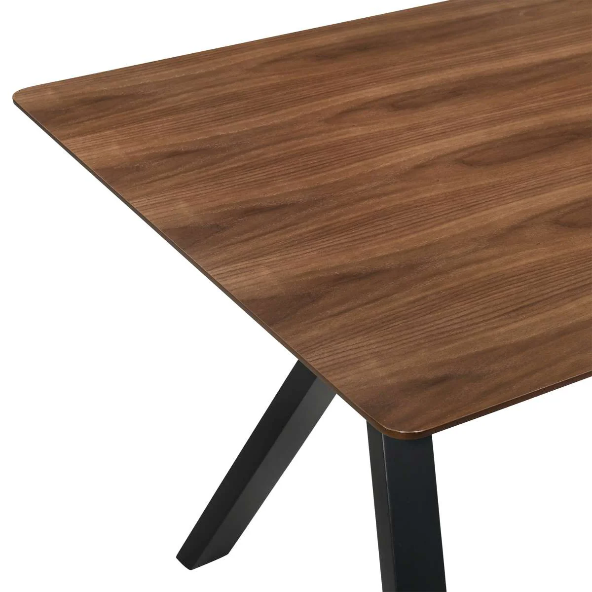 Laredo and Lima 5 Piece Walnut Rectangular Dining Set By Armen Living - Image 6