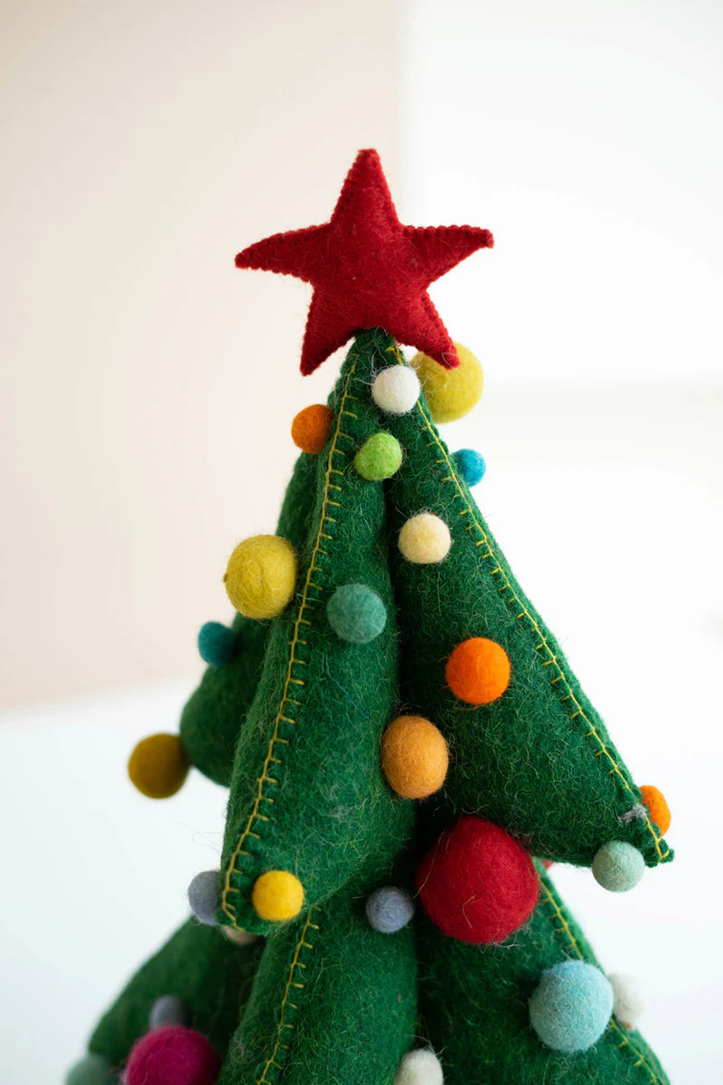 Large Felt Christmas Tree By Kalalou - Image 3