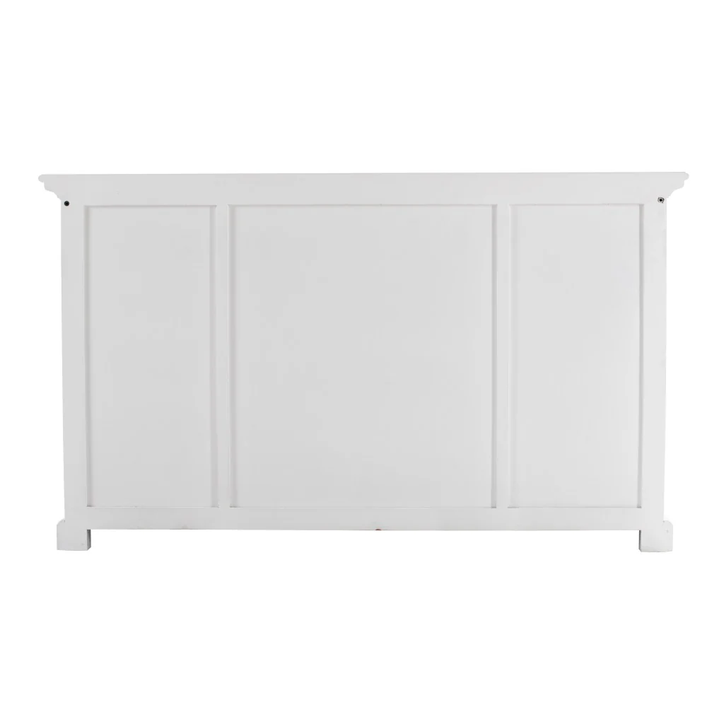 Large Modern Farmhouse White Cabinet By Homeroots - Image 4