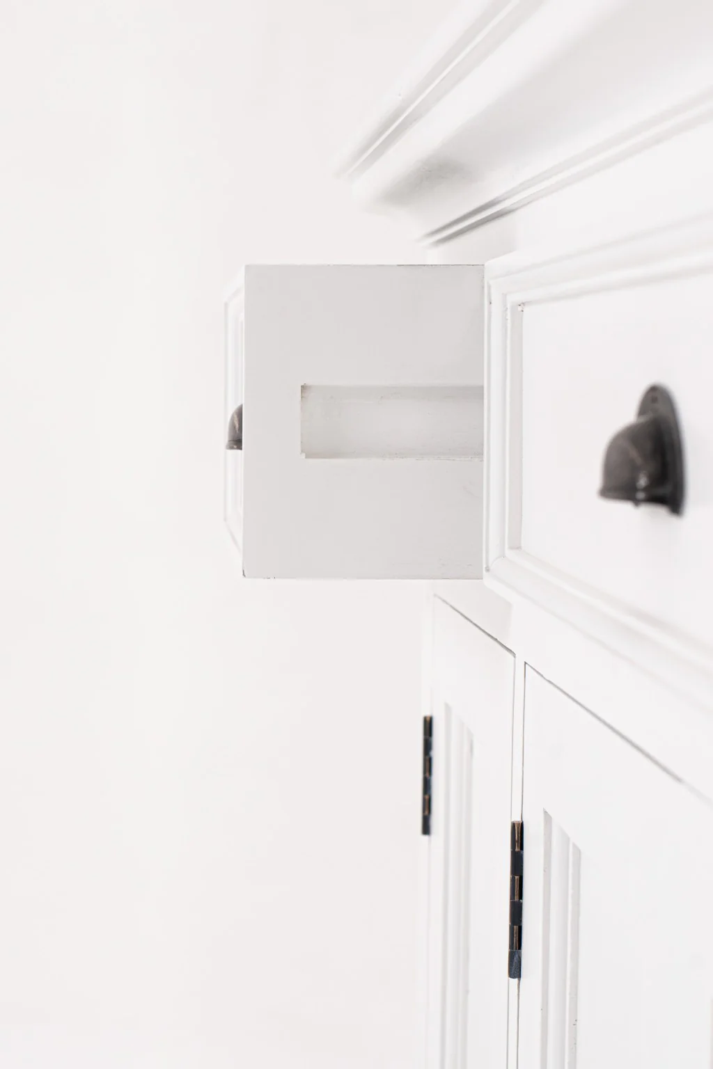 Large Modern Farmhouse White Cabinet By Homeroots - Image 6