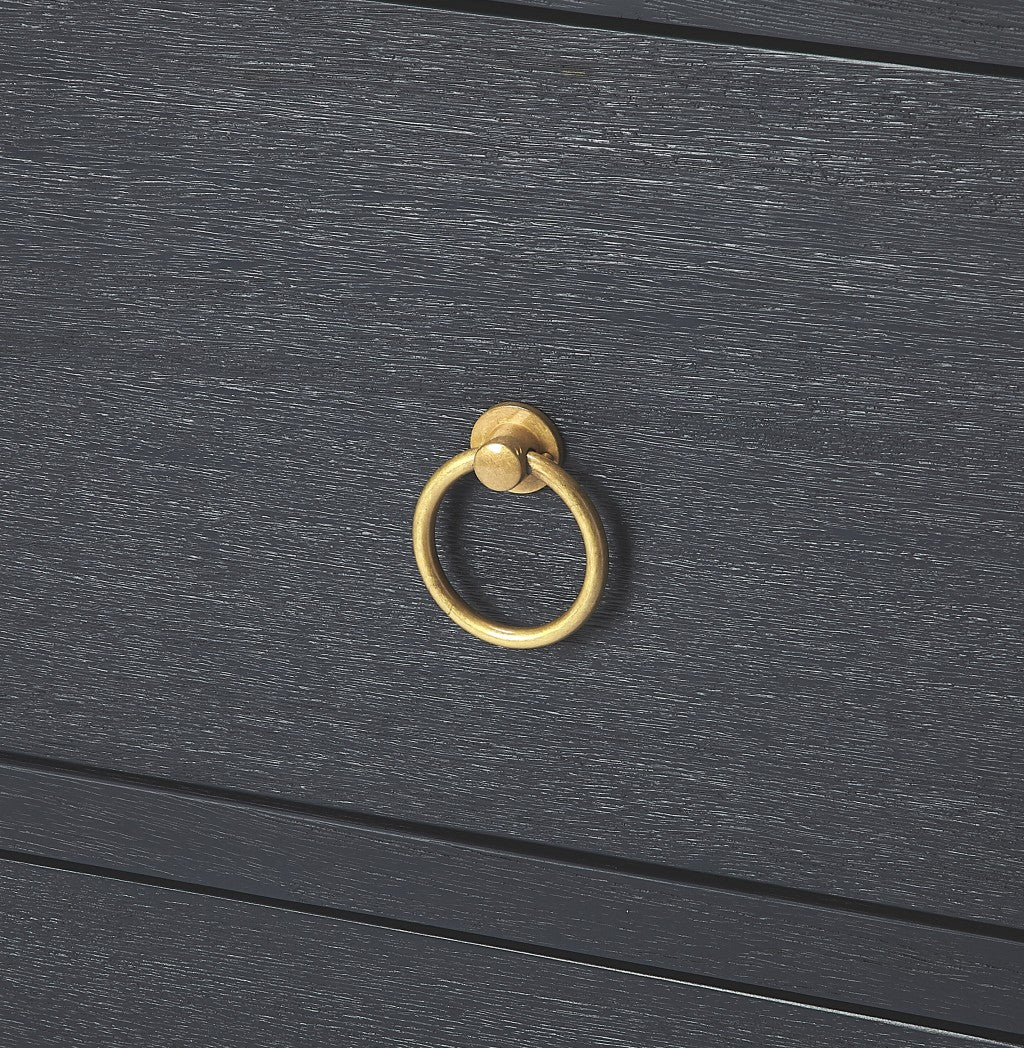 Lark Navy Blue 3 Drawer Chest By Homeroots - Image 3