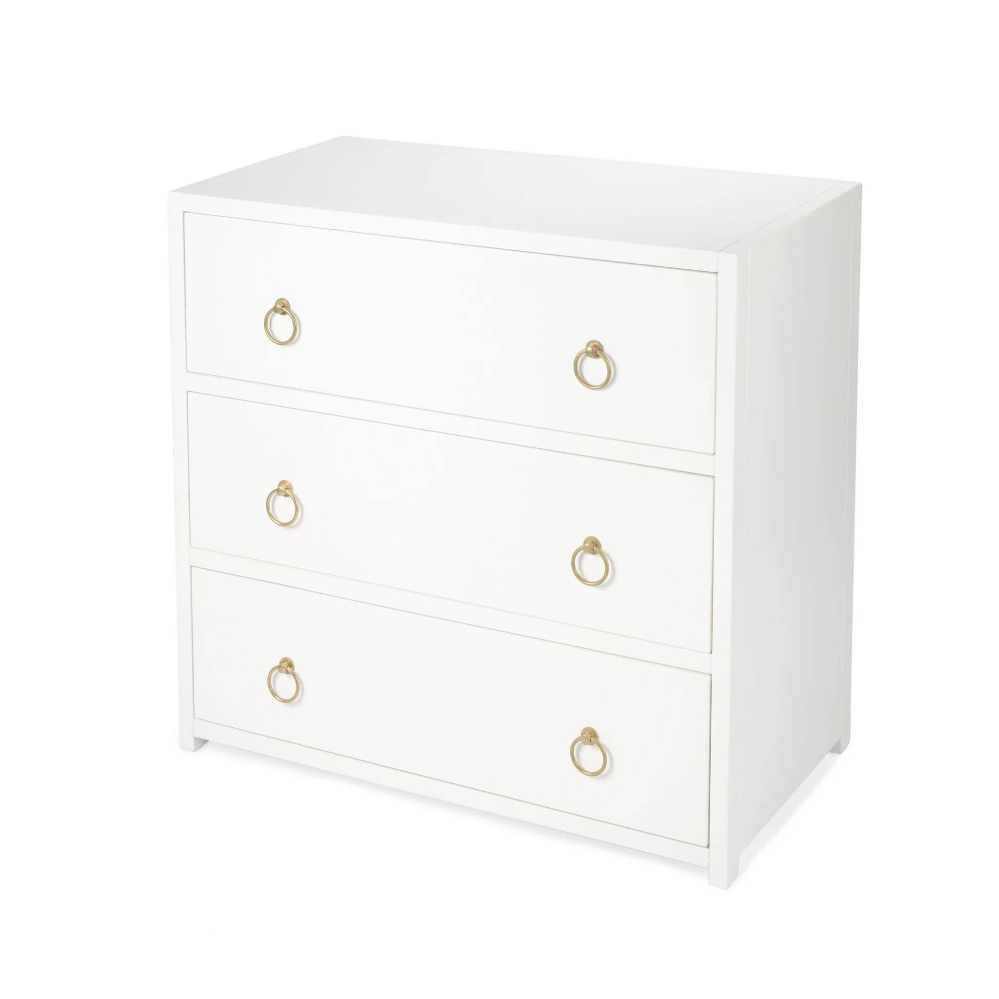 Lark Navy Blue 3 Drawer Chest By Homeroots - Image 6